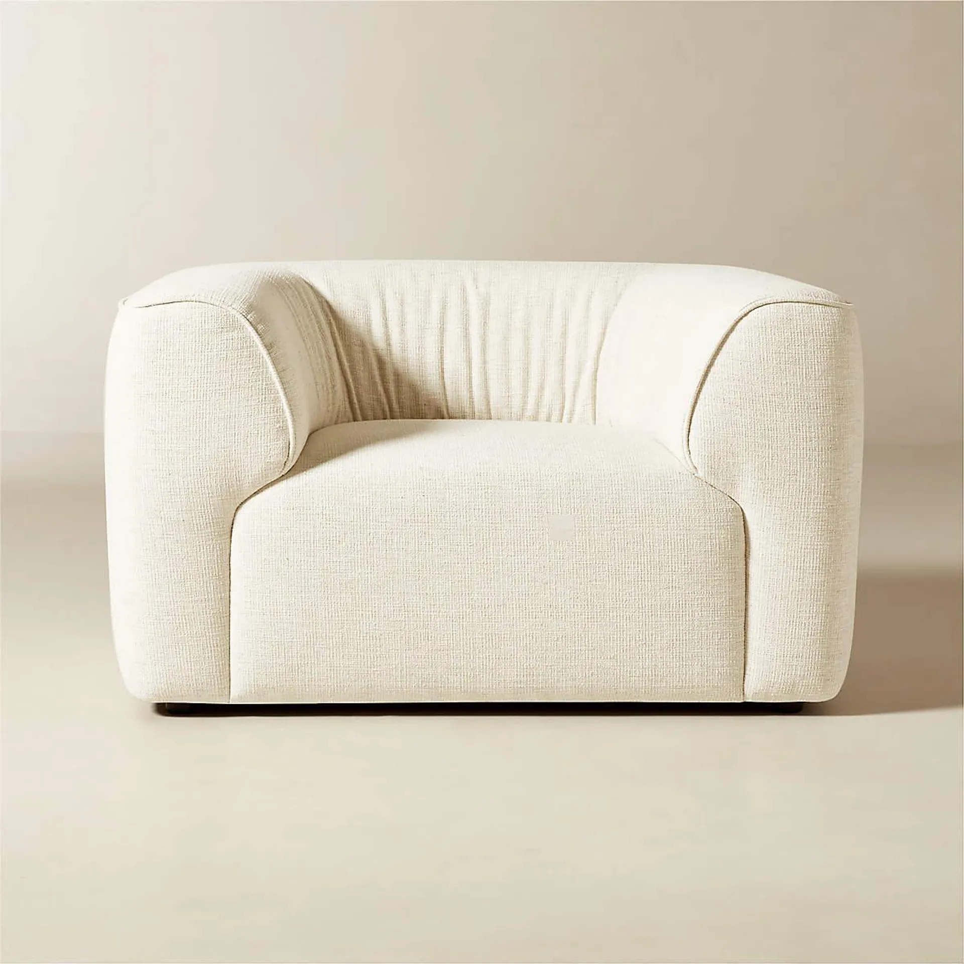 Rodez White Performance Fabric Accent Chair