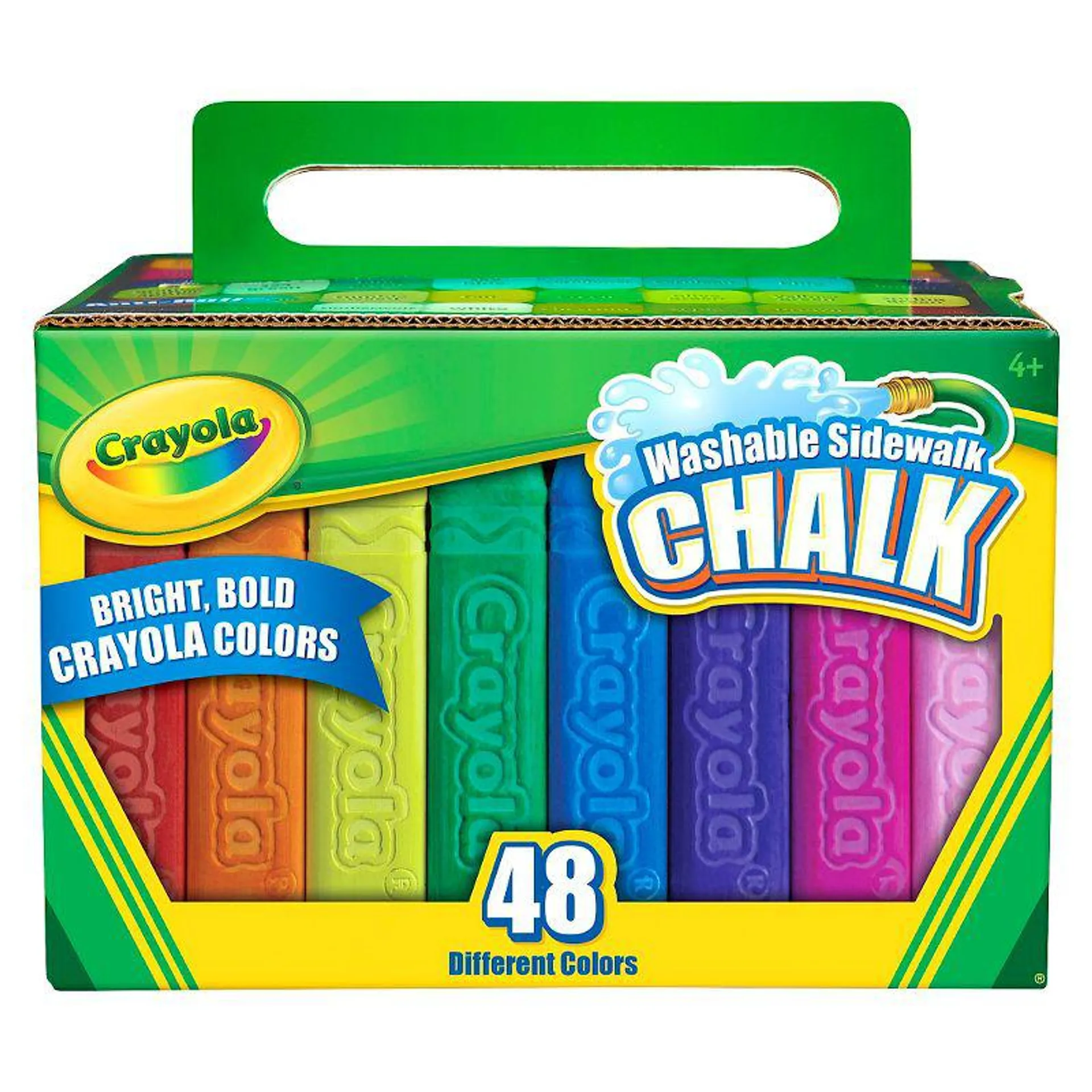 Crayola 48ct Washable Sidewalk Chalk - Bold Colors