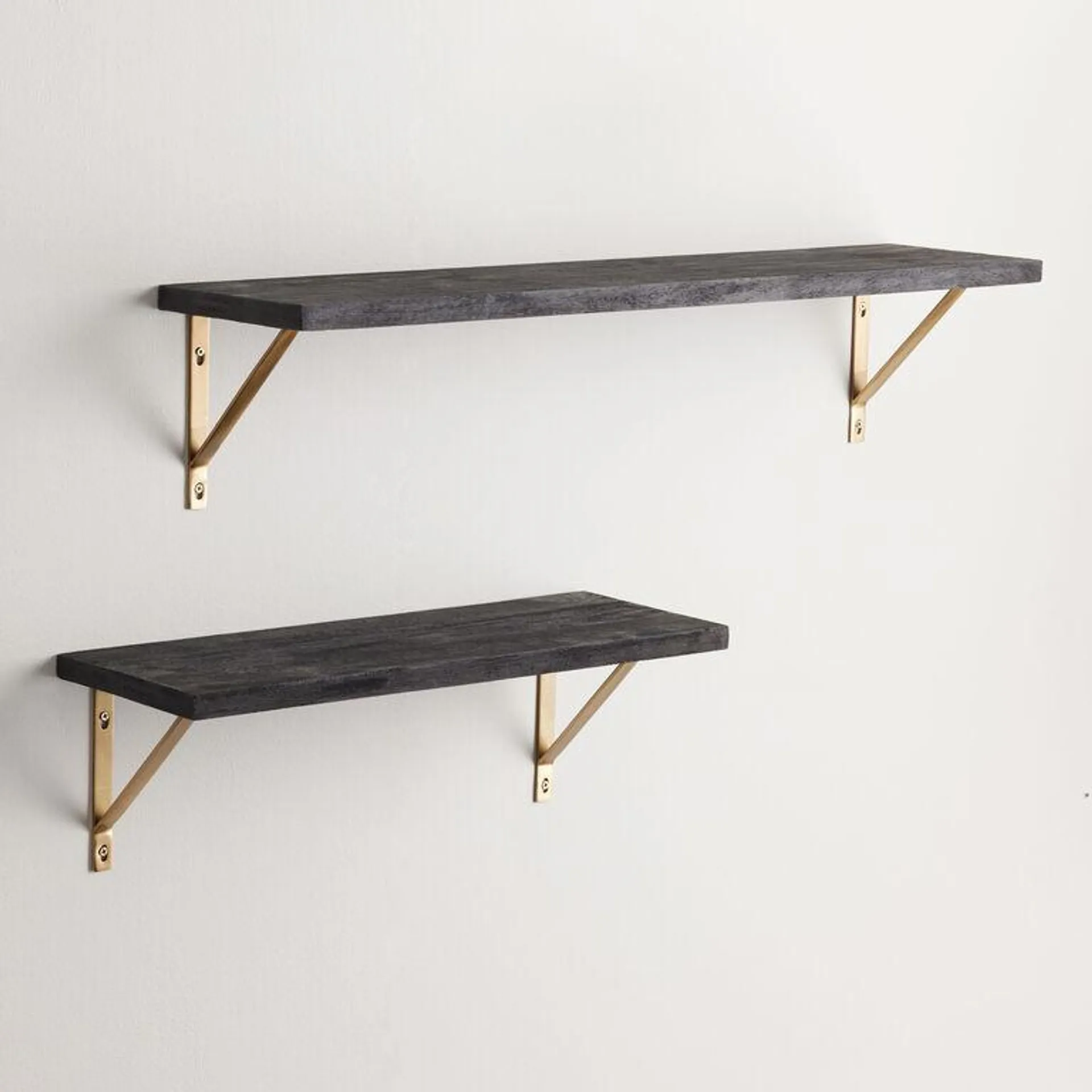 Charcoal Mango Wood Mix & Match Wall Shelf