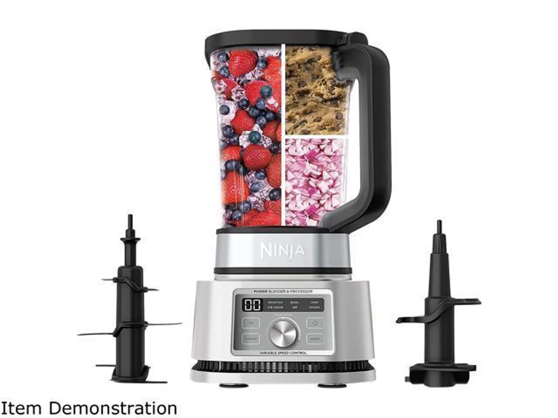 Ninja Foodi Power Blender & Processor, 3-in-1 Food Processor, 1200W 4 Auto-iQ Presets (SS200C)