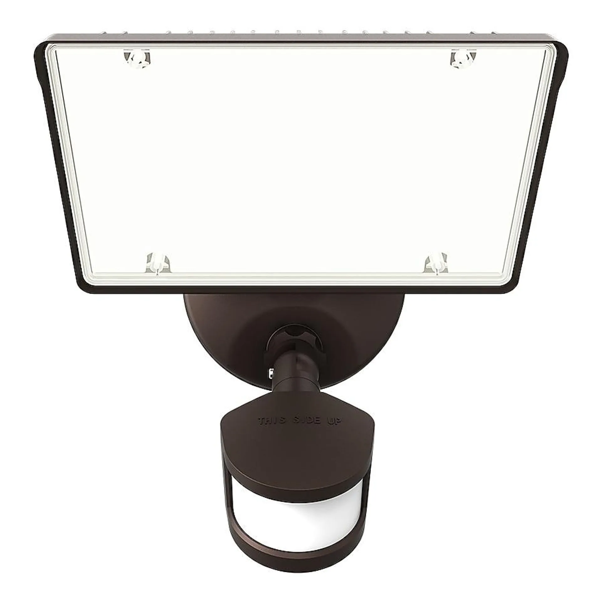 HALO TGS Floodlight 5800-Lumen 20-Watt Bronze Line Voltage Hardwired LED Flood Light Motion Sensor