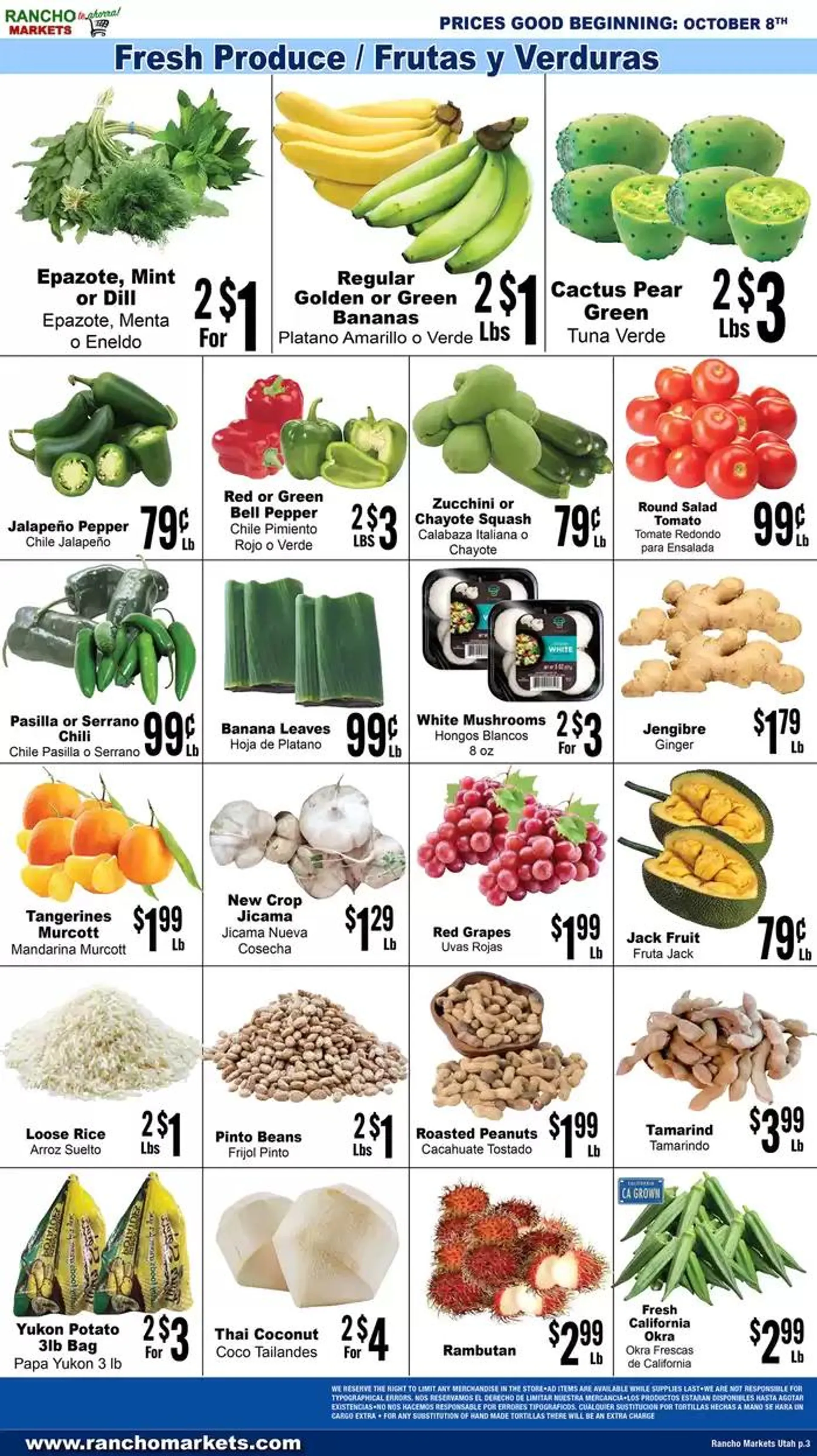 Weekly ad Flyer Rancho Markets from October 8 to October 22 2024 - Page 3