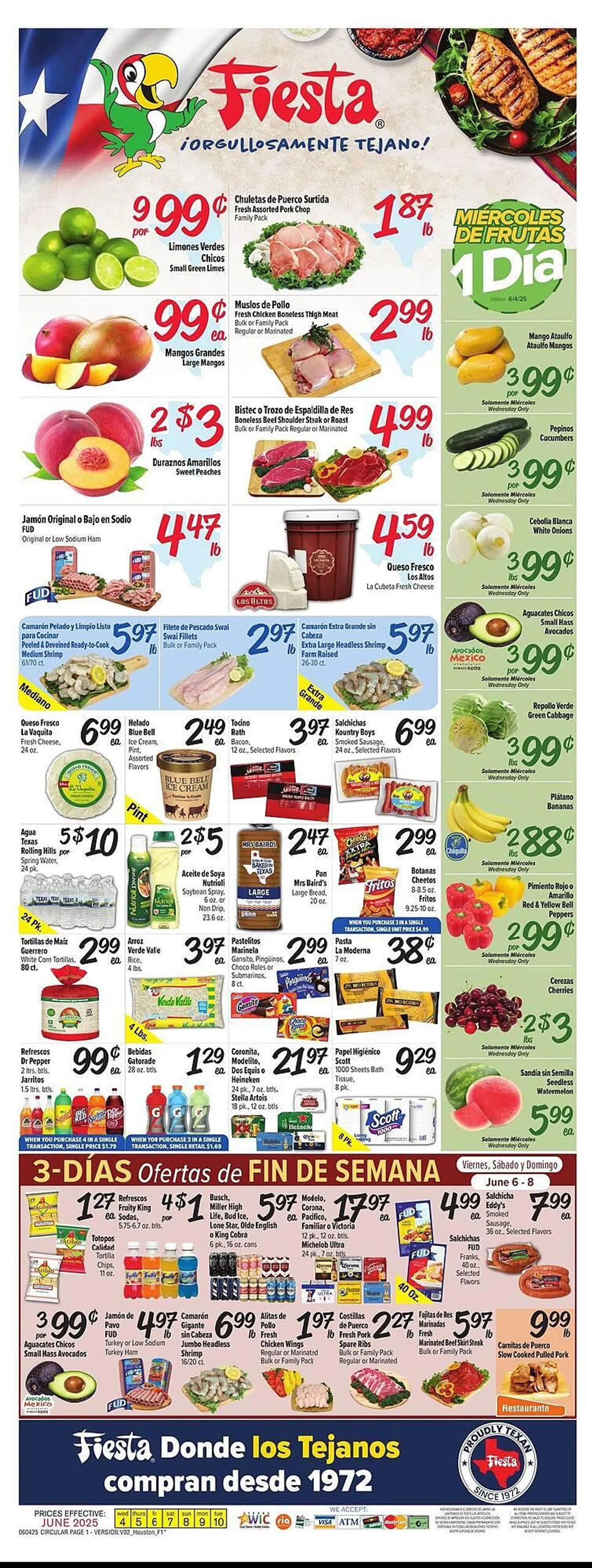Weekly ad Fiesta Mart Weekly Ad from June 4 to June 10 2025 - Page 1