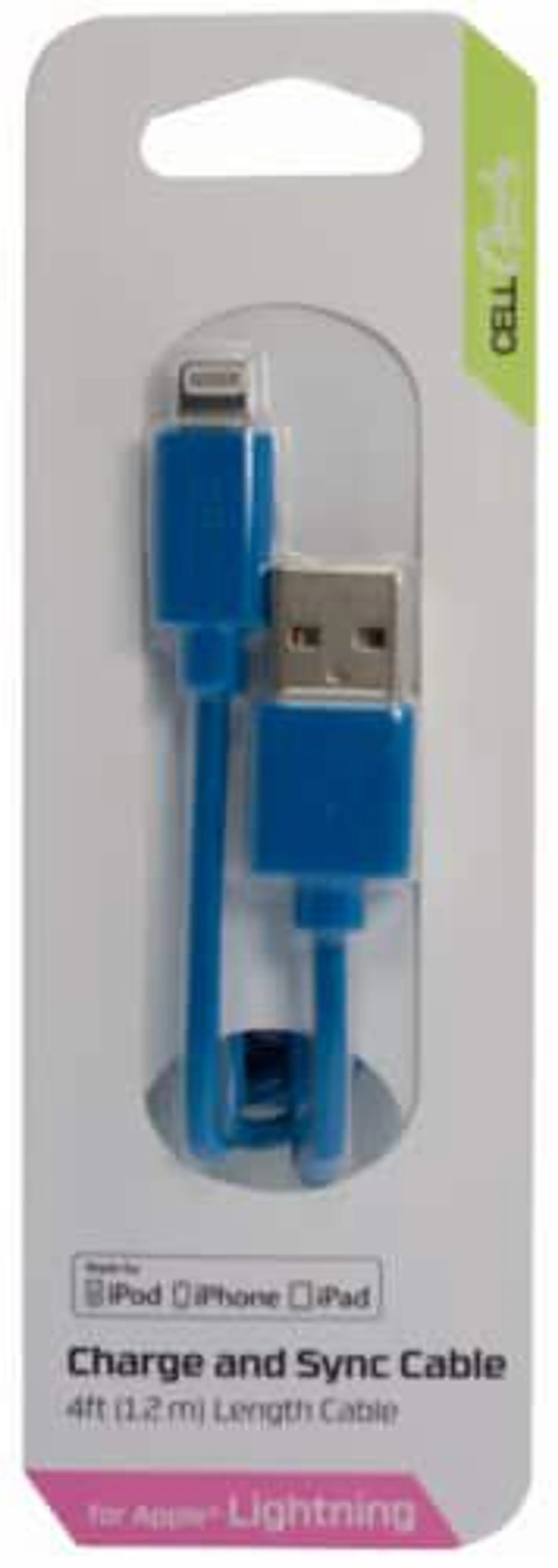 CELLCandy Charge and Sync Cable - Blue