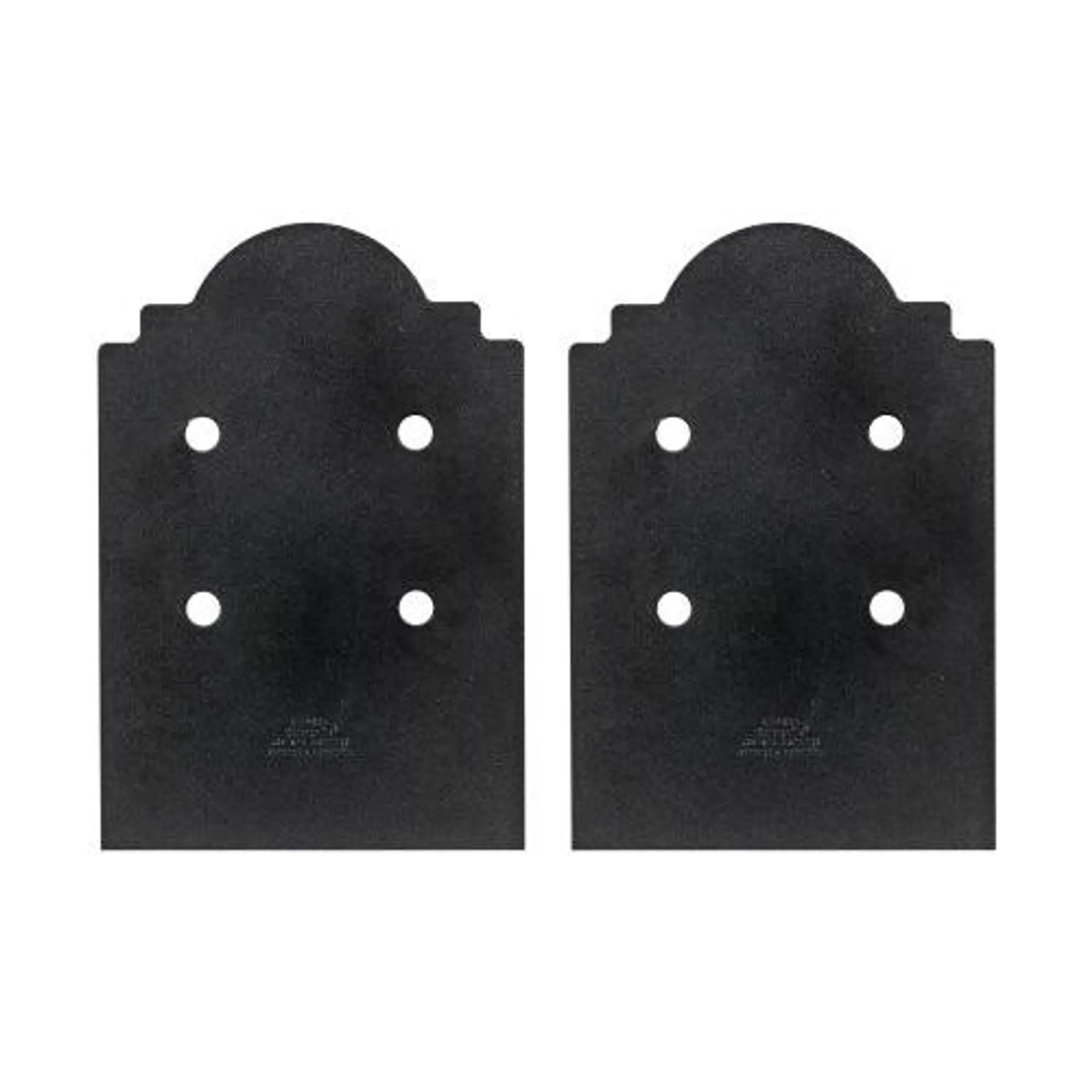 Outdoor Accents APB Series APB88DSP Post Base Side Plate, 12 ga Gauge, Steel, Black, ZMAX