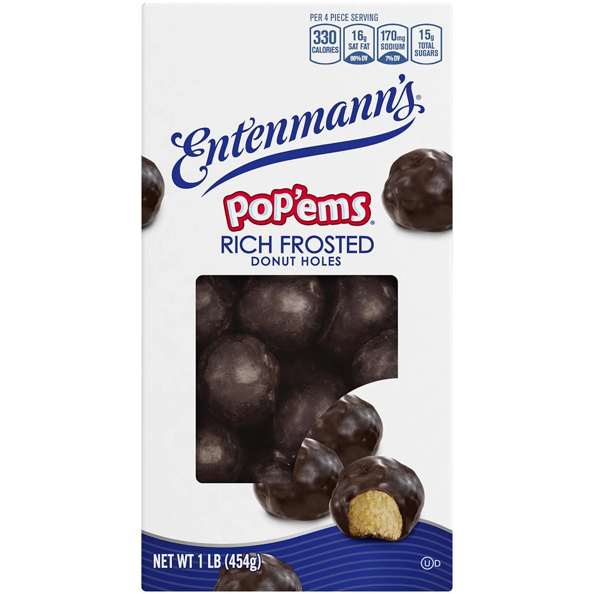 Entenmanns Popems Rich Frosted Donuts 1LB