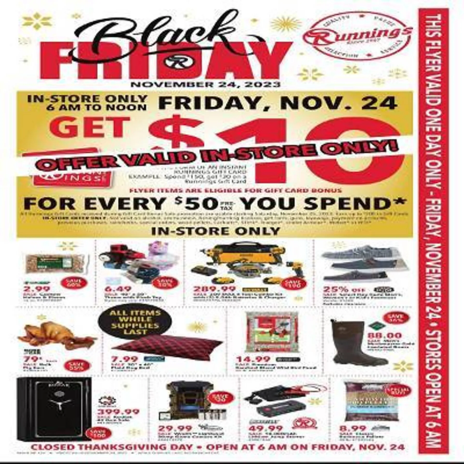 Weekly ad Runnings Weekly Ad from November 24 to November 24 2023 - Page 1