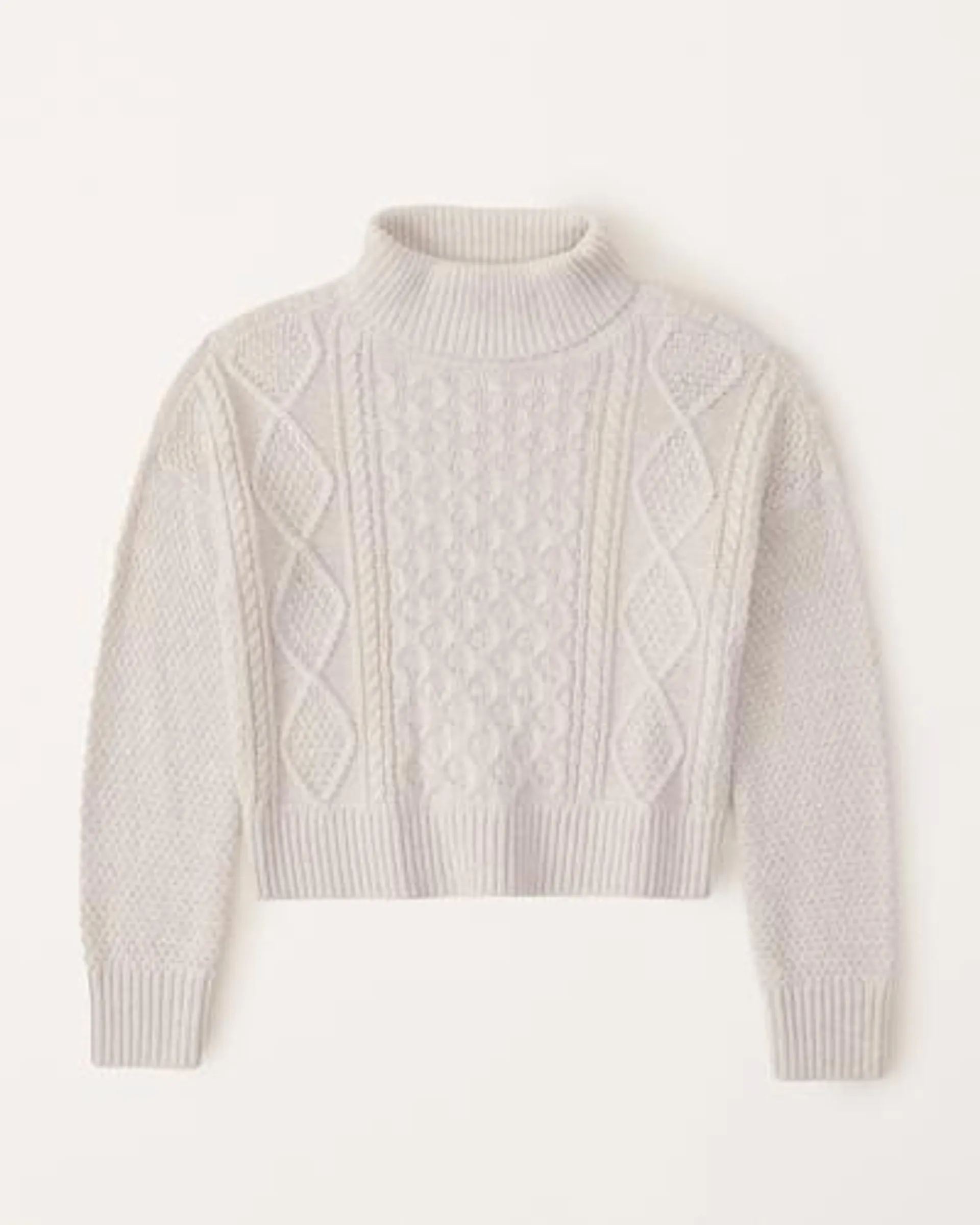 cable turtleneck sweater