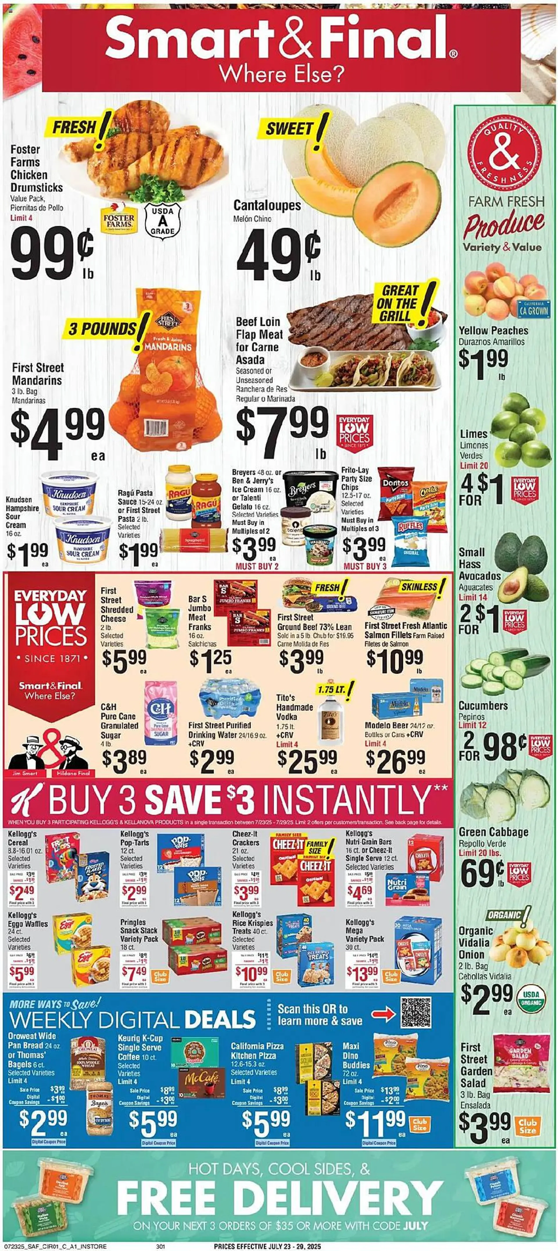 Weekly ad Smart & Final Weekly Ad from July 23 to July 29 2025 - Page 1