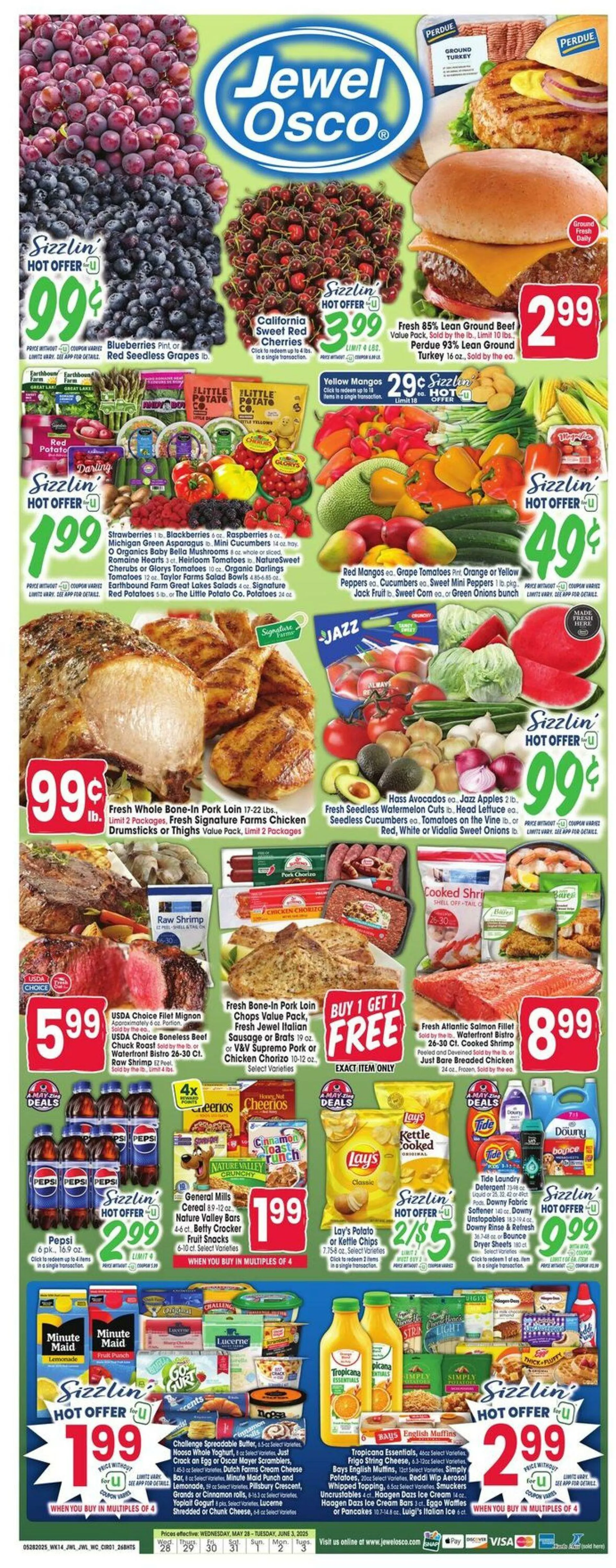 Weekly ad Jewel Osco Current weekly ad from May 28 to June 3 2025 - Page 1