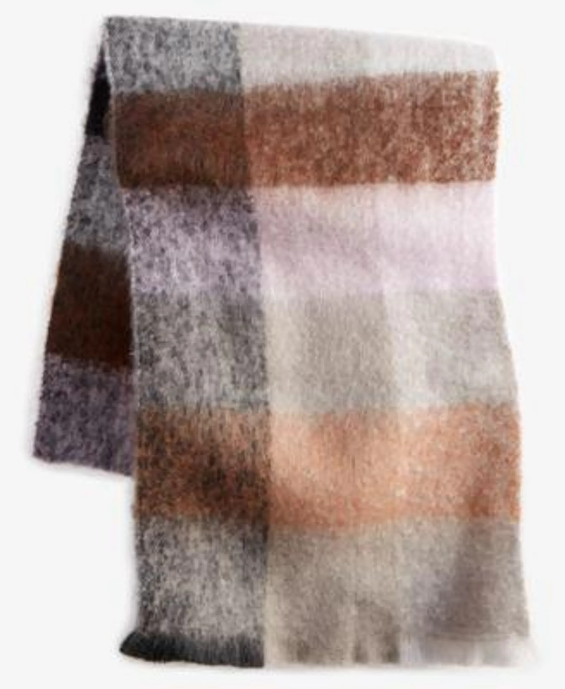 Women's Oversized Brushed Colorblocked Scarf, Created for Macy's