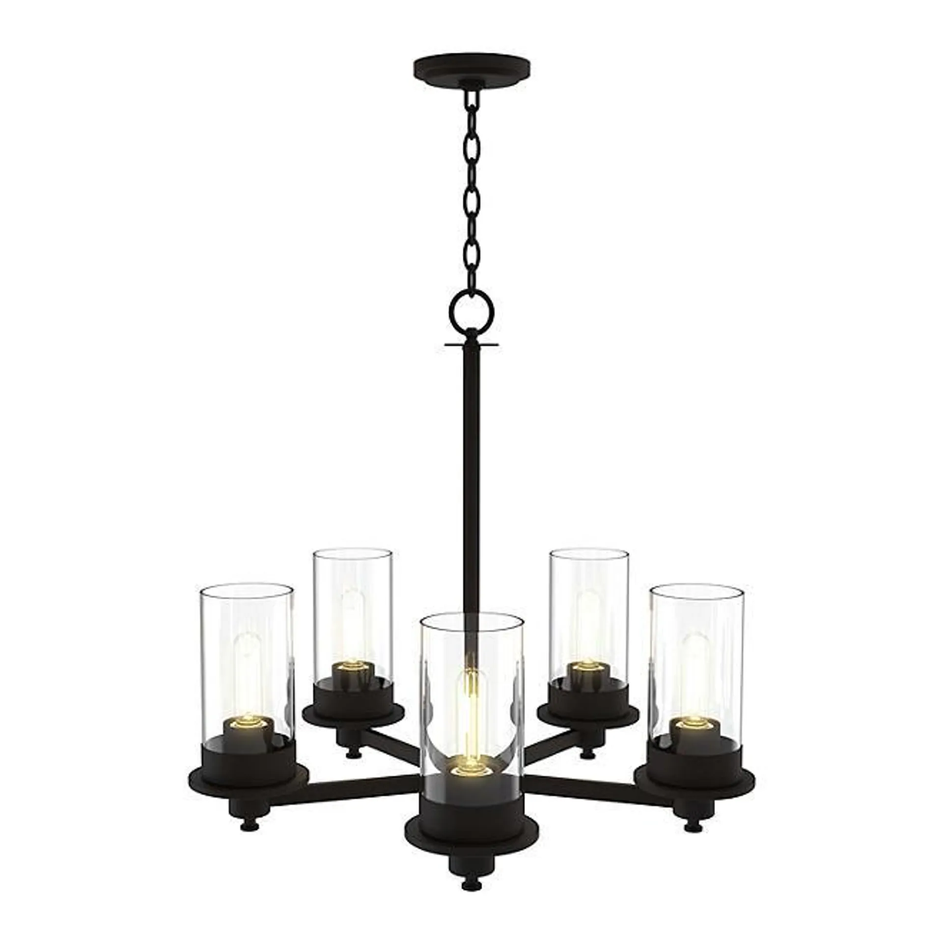 Enbrighten Ember Chandelier with 5 LED Bulbs by Ecoscapes