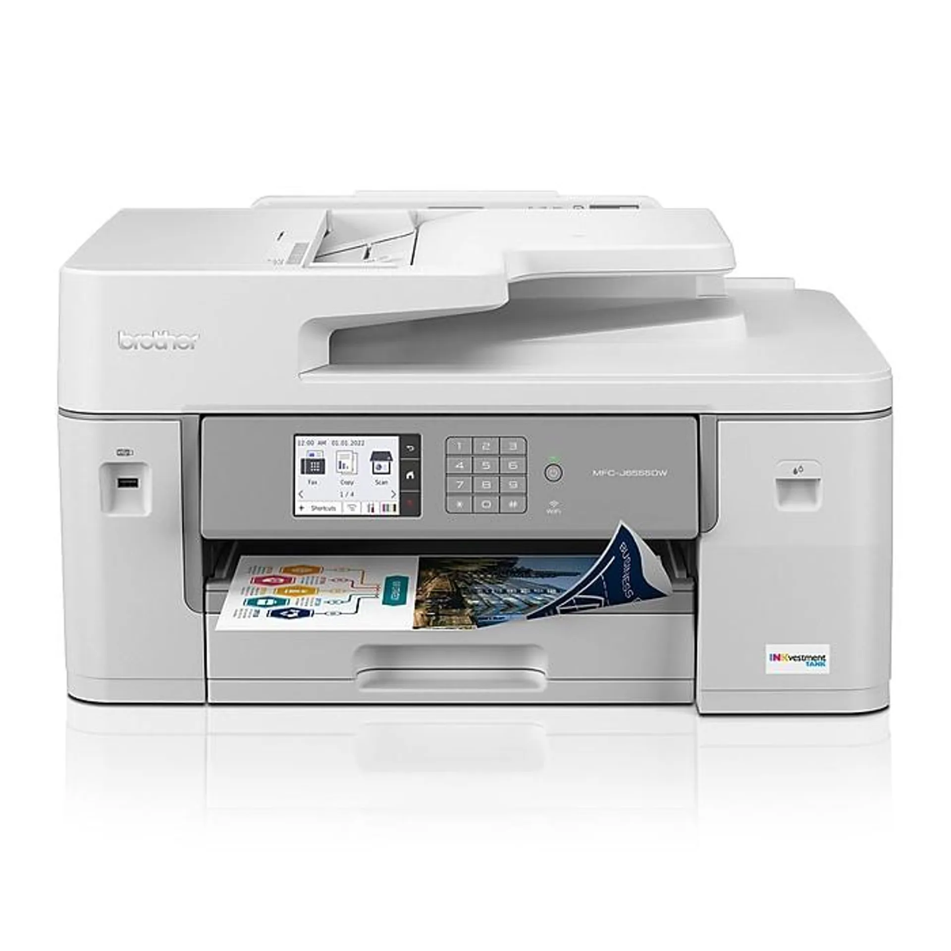 Brother INKvestment Tank MFC-J6555DW Wireless Color Inkjet Printer,