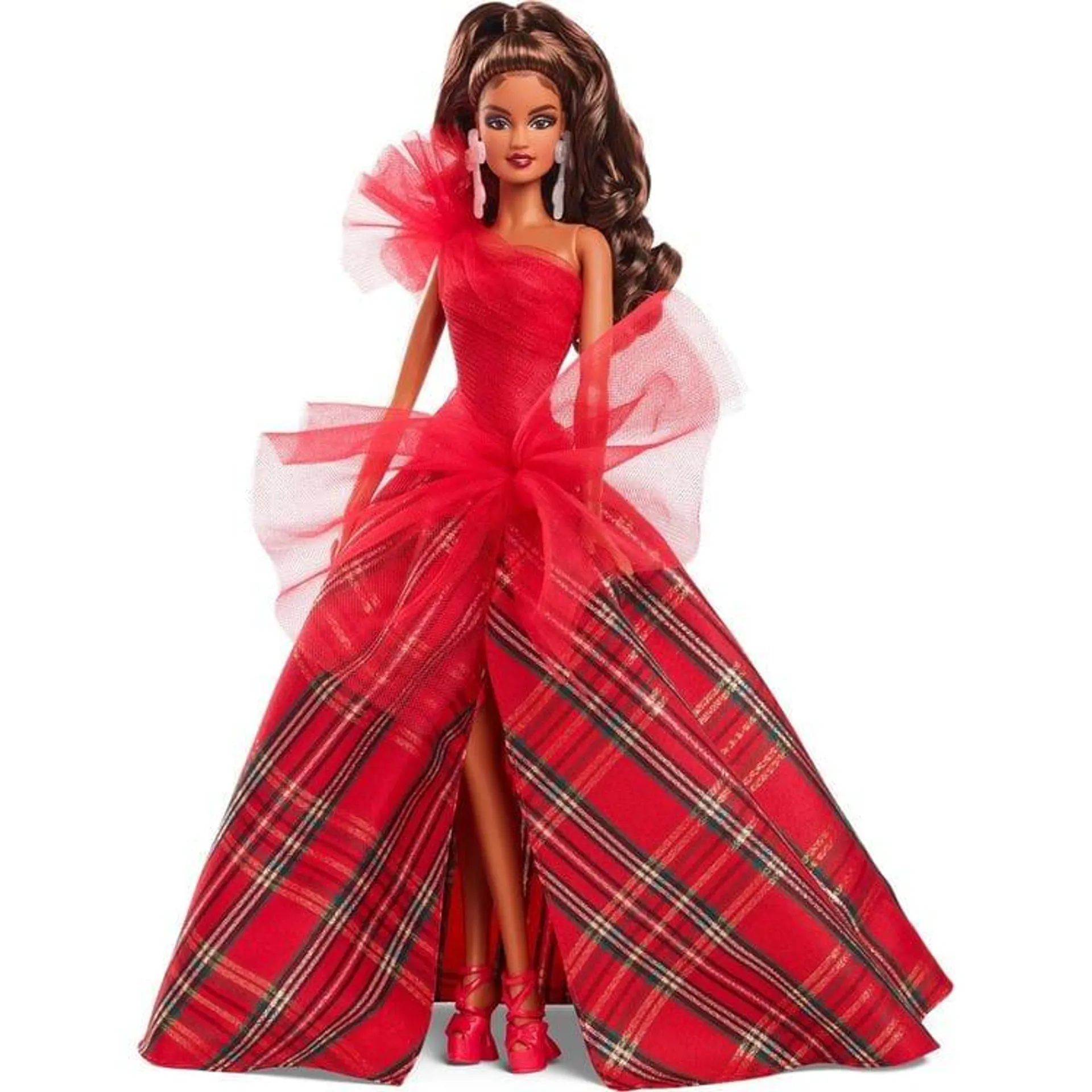 2024 Barbie Holiday Doll - Brunette Ponytail