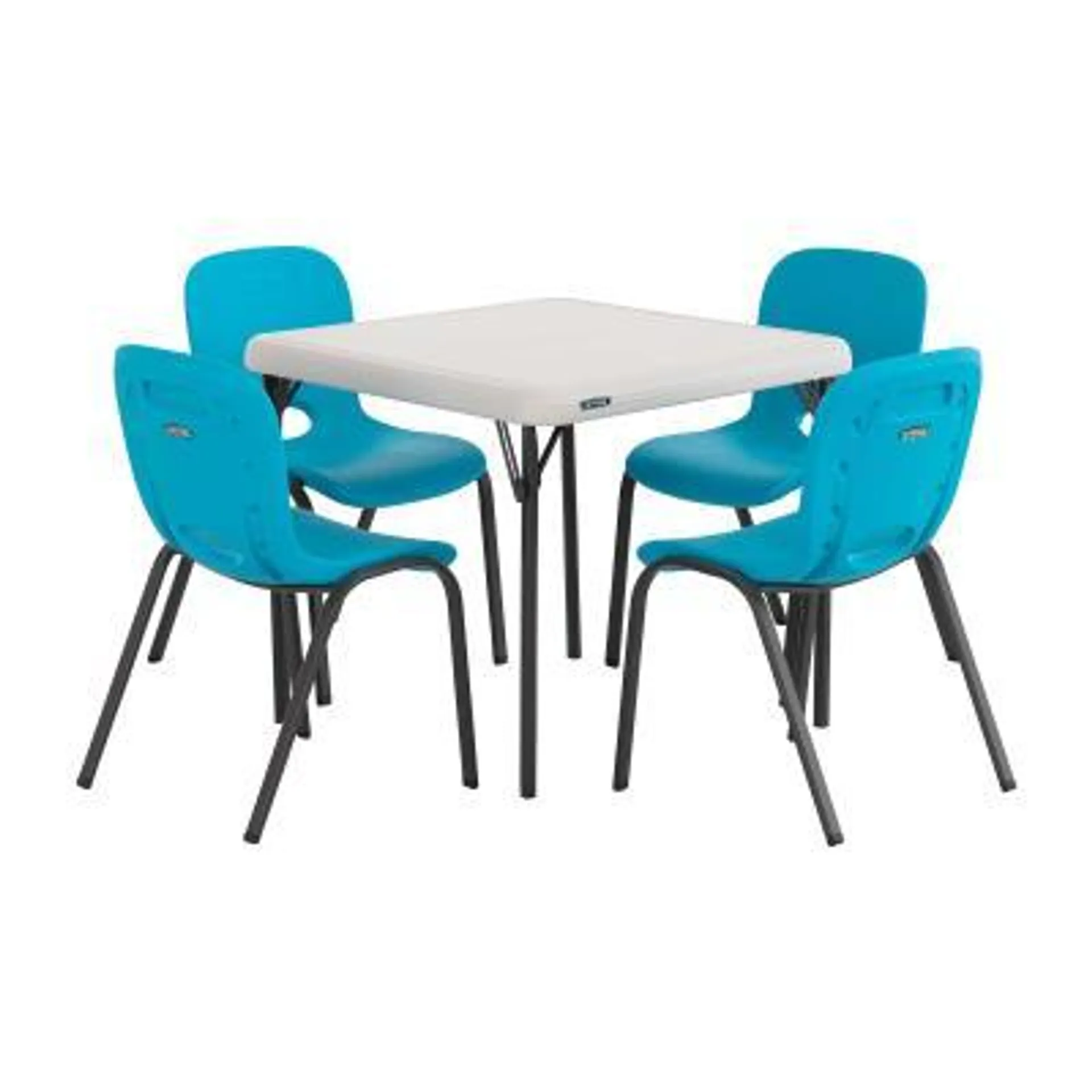 Lifetime Childrens Table and (4) Stacking Chair Combo