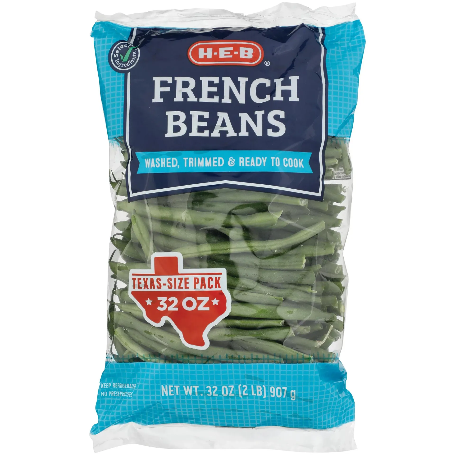 H‑E‑B Fresh French Green Beans - Texas-Size Pack