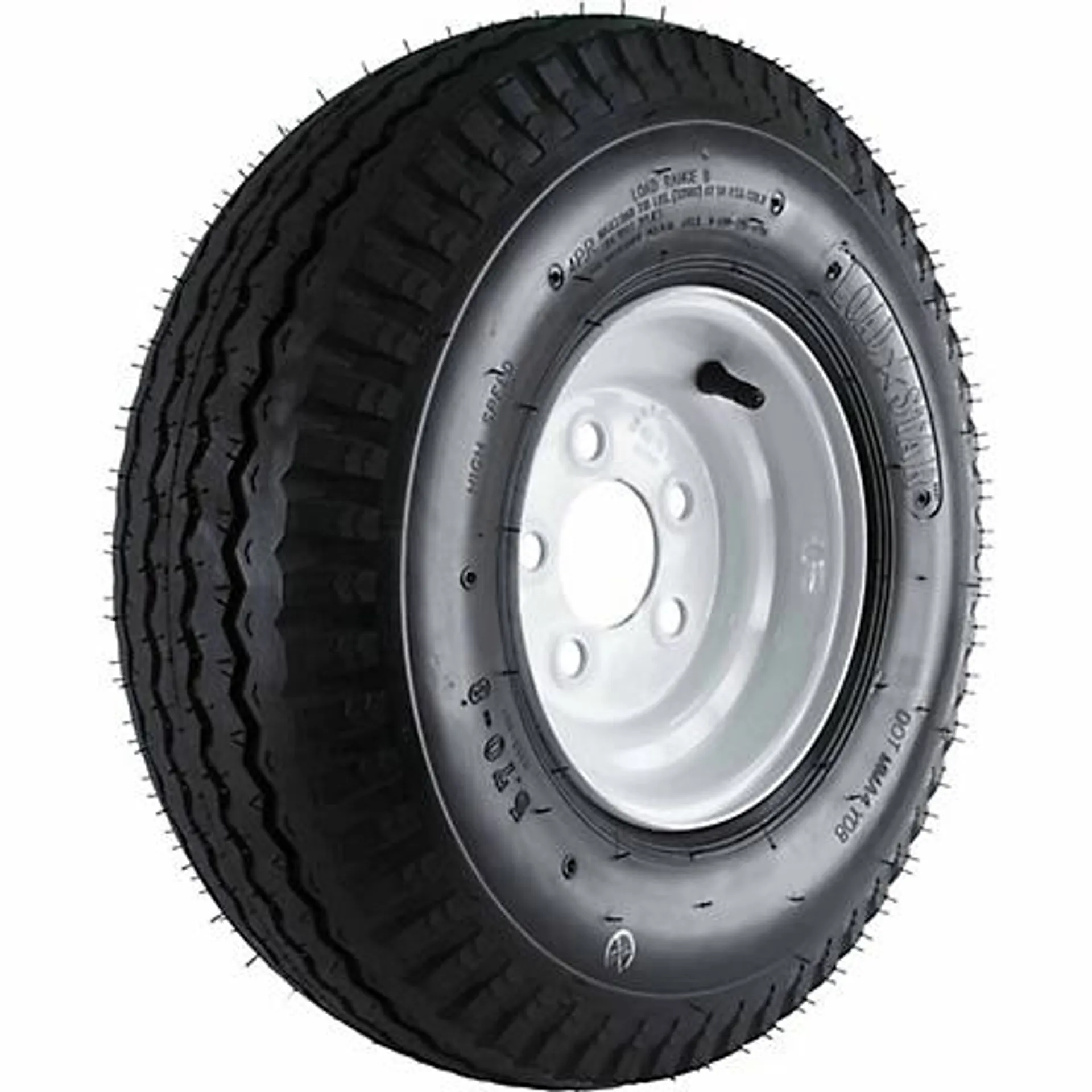 Kenda 570-8 Loadstar Trailer Tire and 5-Hole Wheel