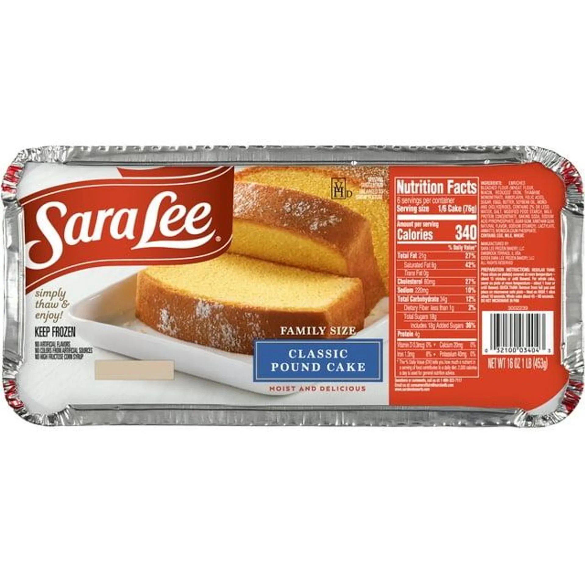 Sara Lee® Pound Cake Family Classic