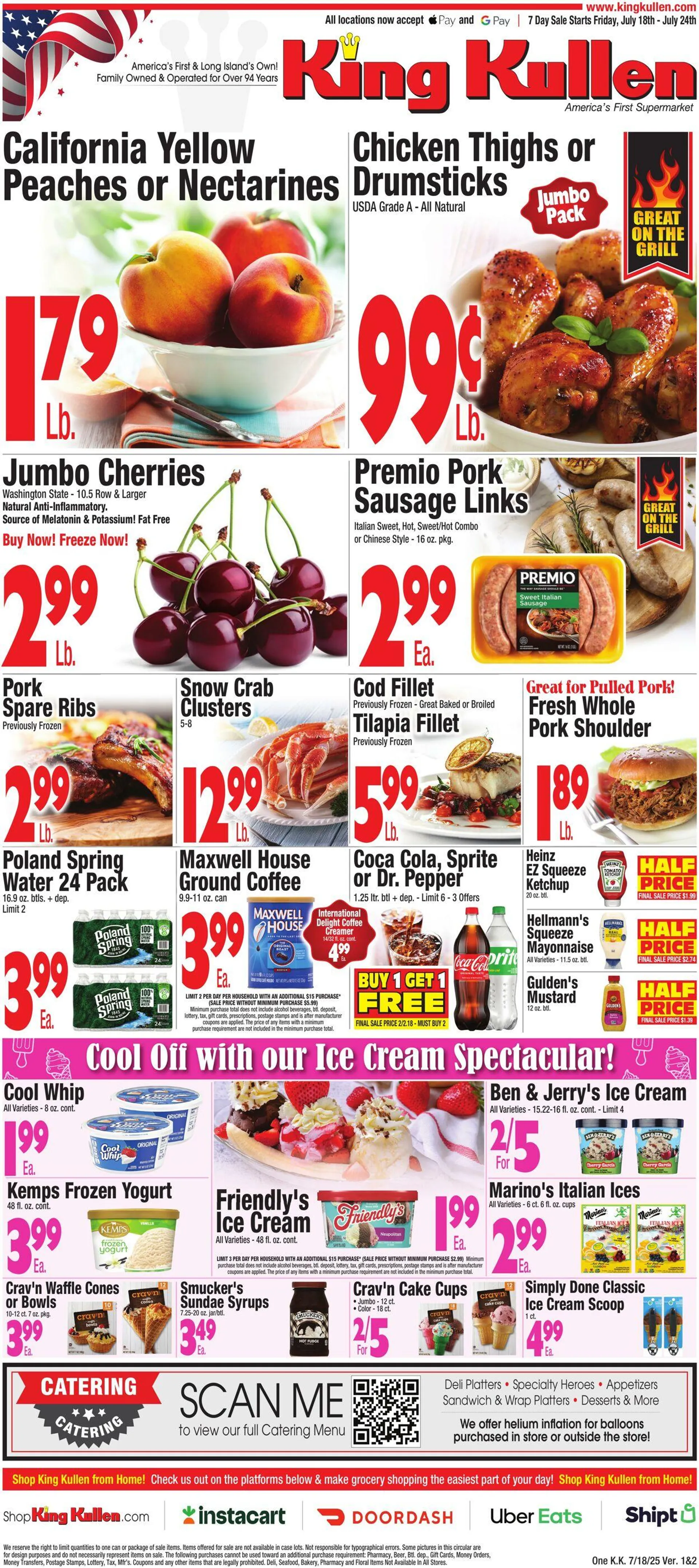 Weekly ad King Kullen Current weekly ad from July 17 to July 24 2025 - Page 1
