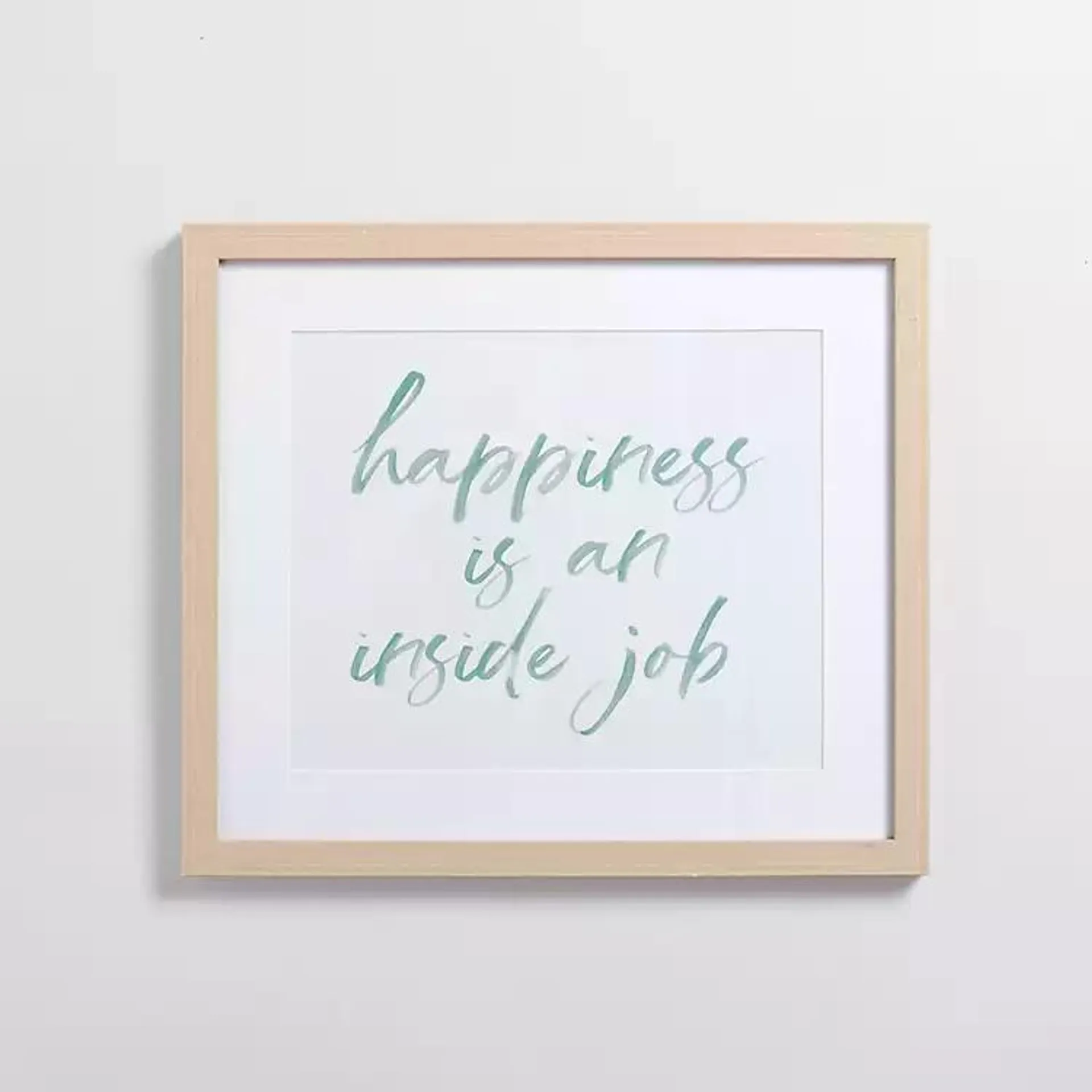 Happiness is an Inside Job Wall Plaque