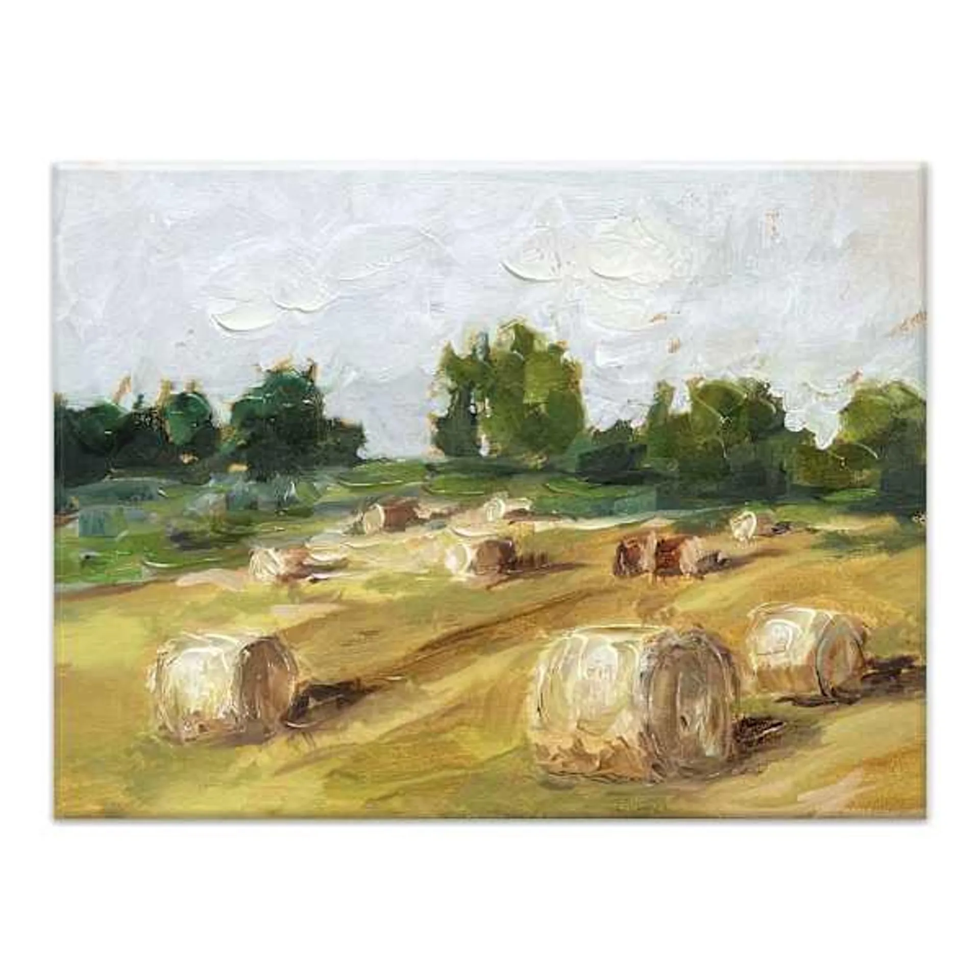 Hay Field Canvas Wall Art, 18x24