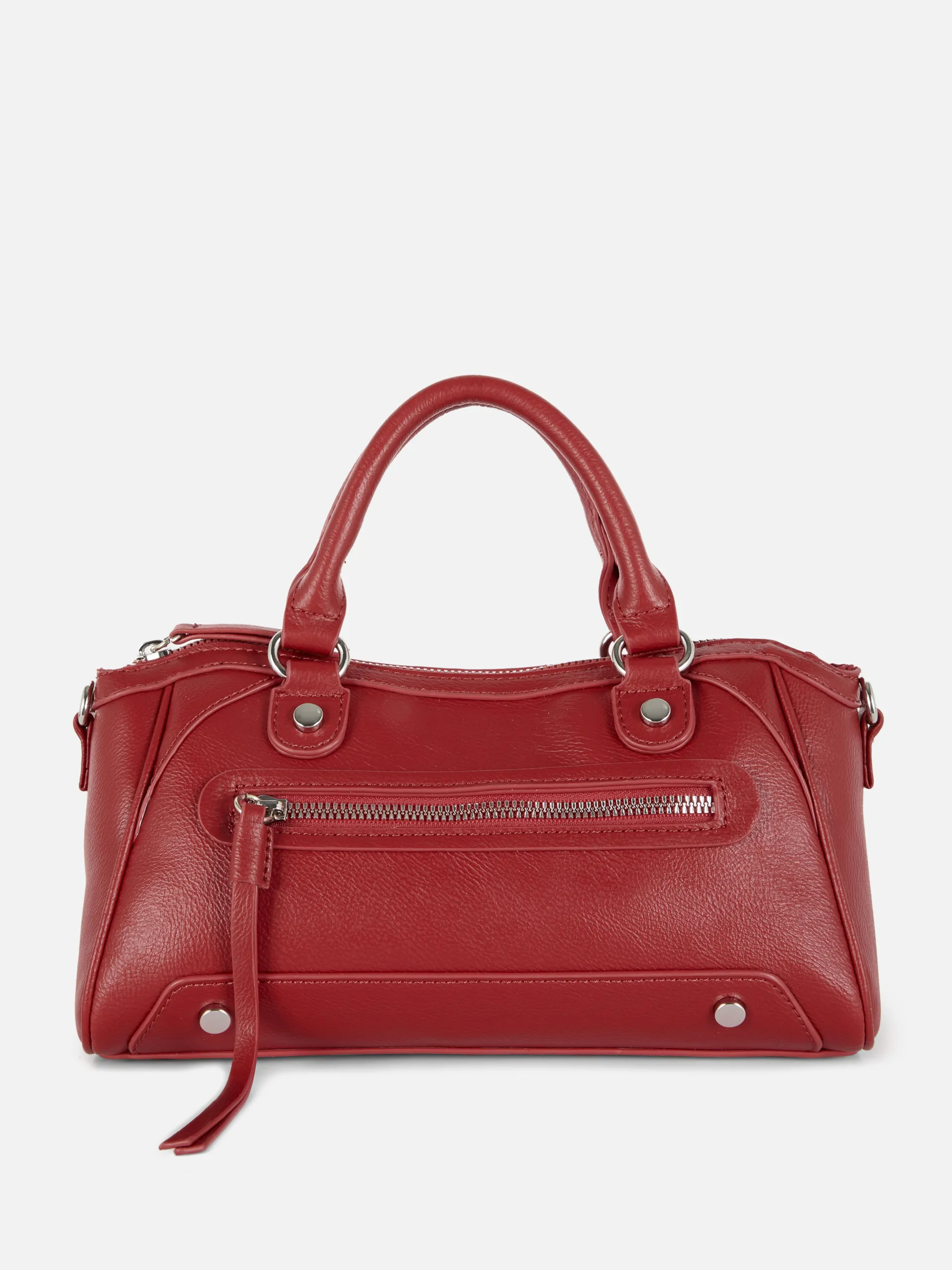 Faux Leather Mini Tote Handbag