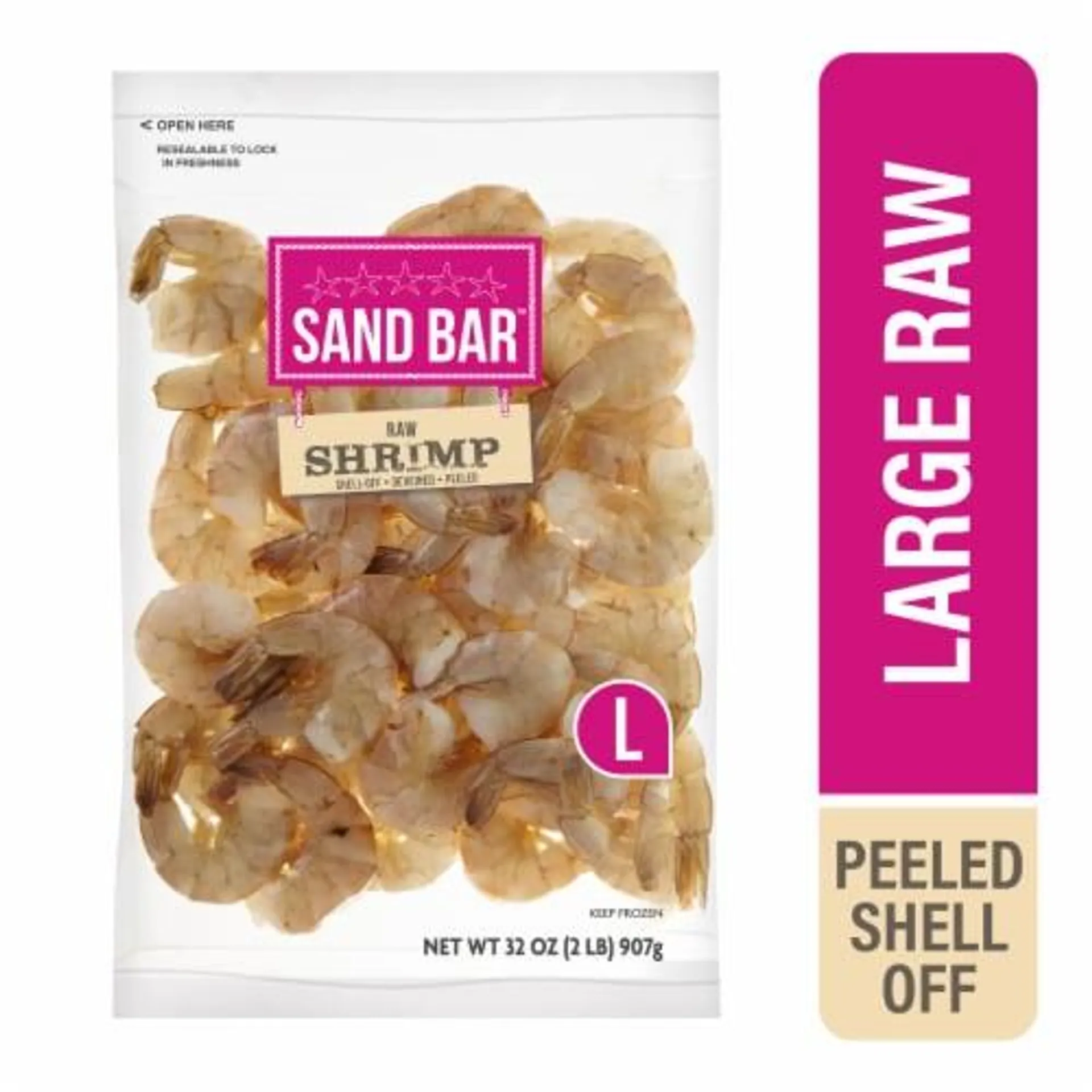 Sand Bar® Large Peeled & Deveined Shrimp Shell-Off