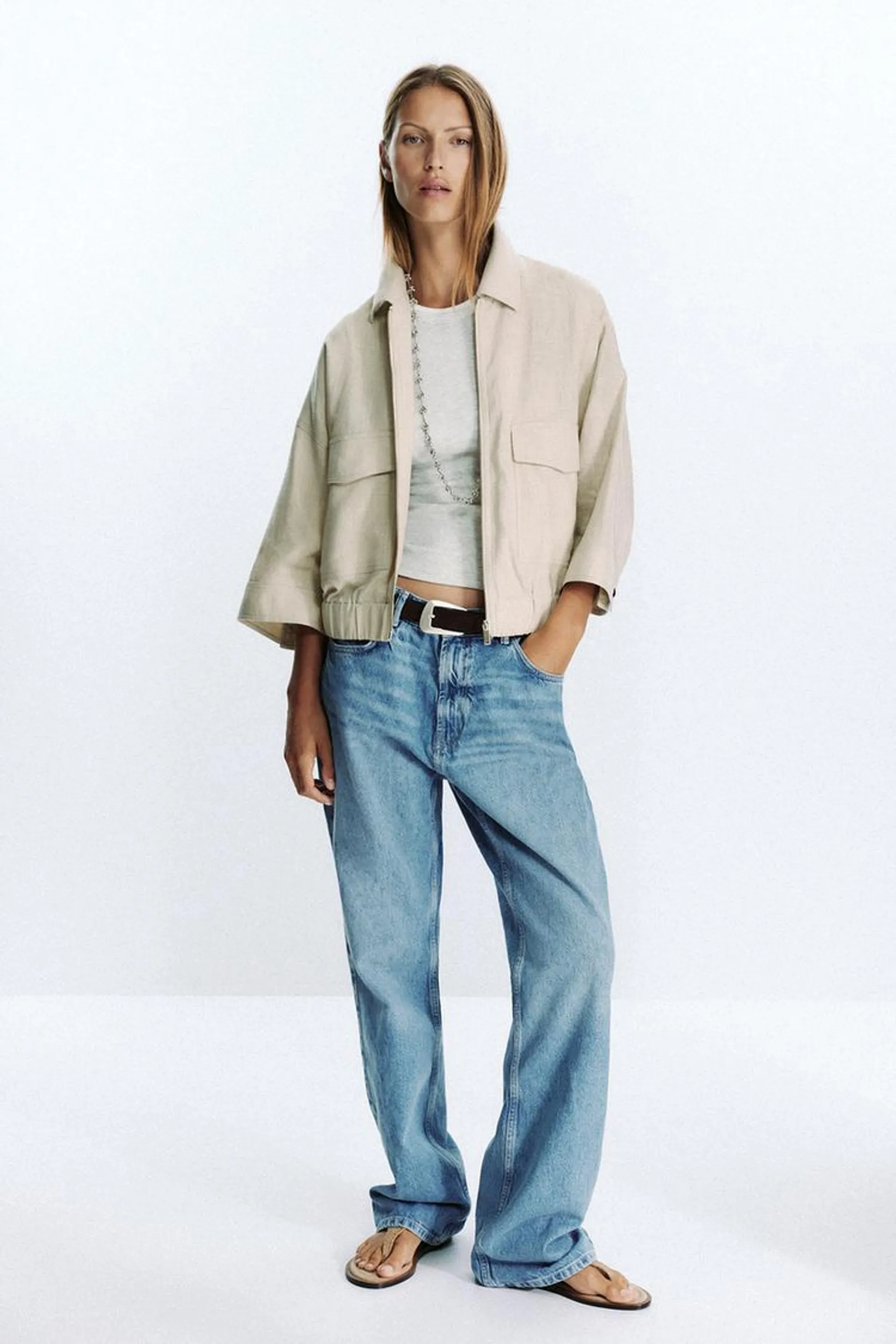LINEN SAFARI JACKET