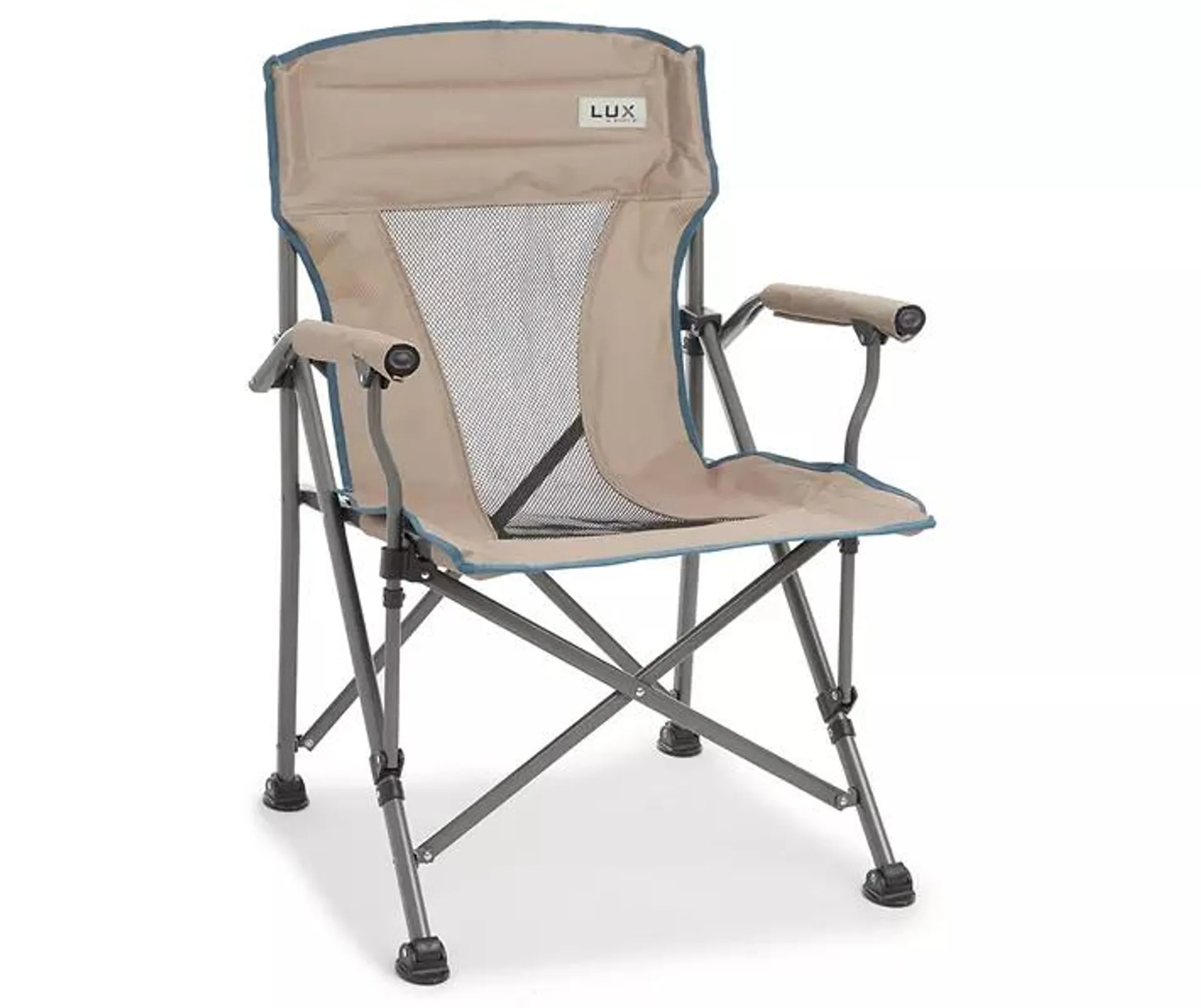 Lux Khaki Folding Quad Chair