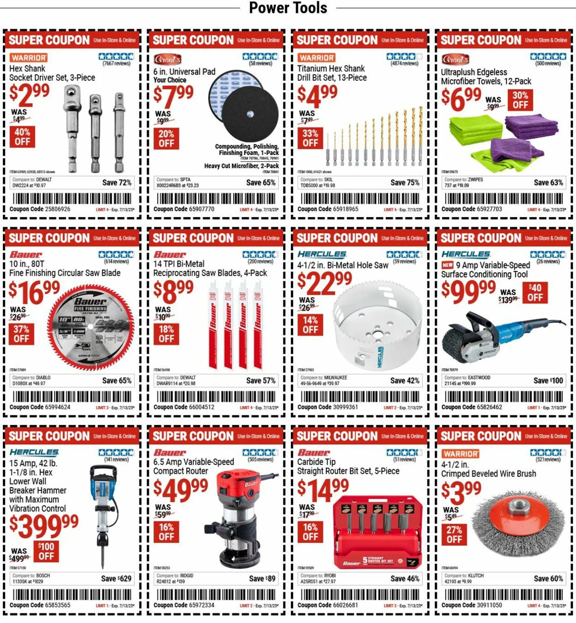 Weekly ad Harbor Freight from June 30 to July 9 2025 - Page 8
