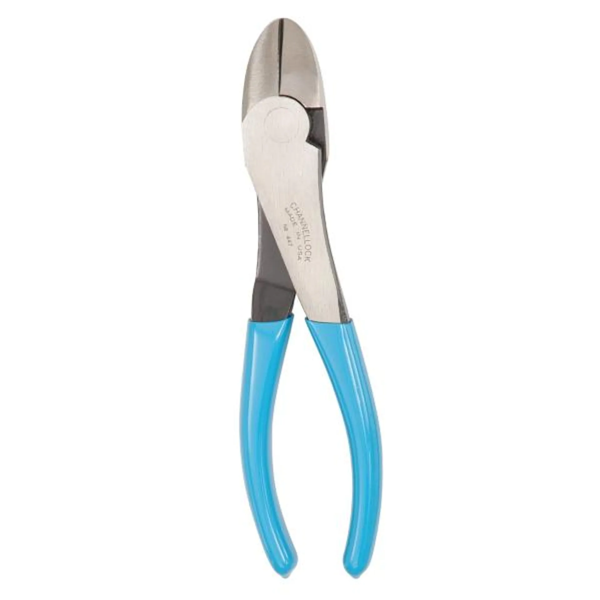 8" High Leverage Curved Diagonal Lap Joint Cutting Plier