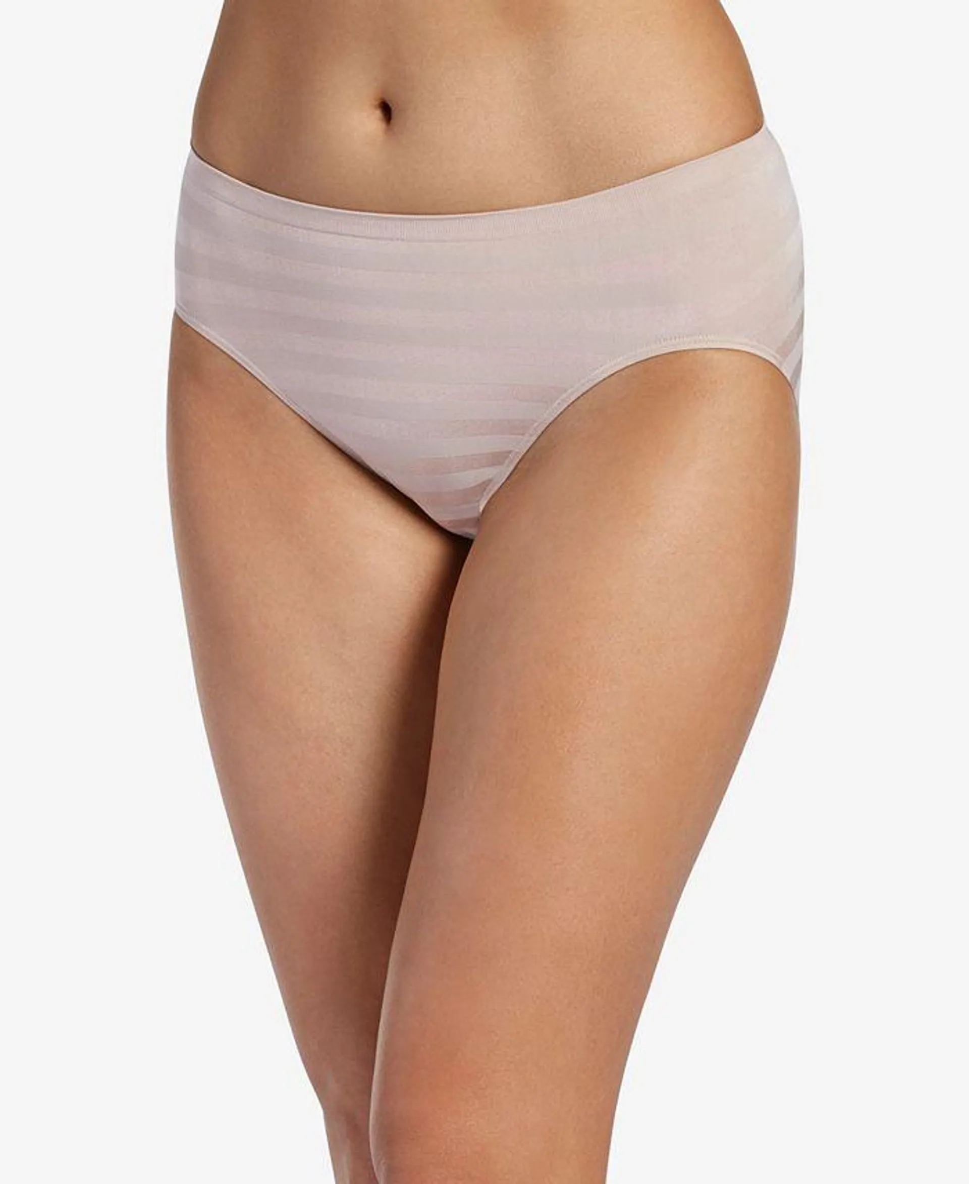 Seamfree Matte and Shine Hi-Cut Underwear 1306, Extended Sizes