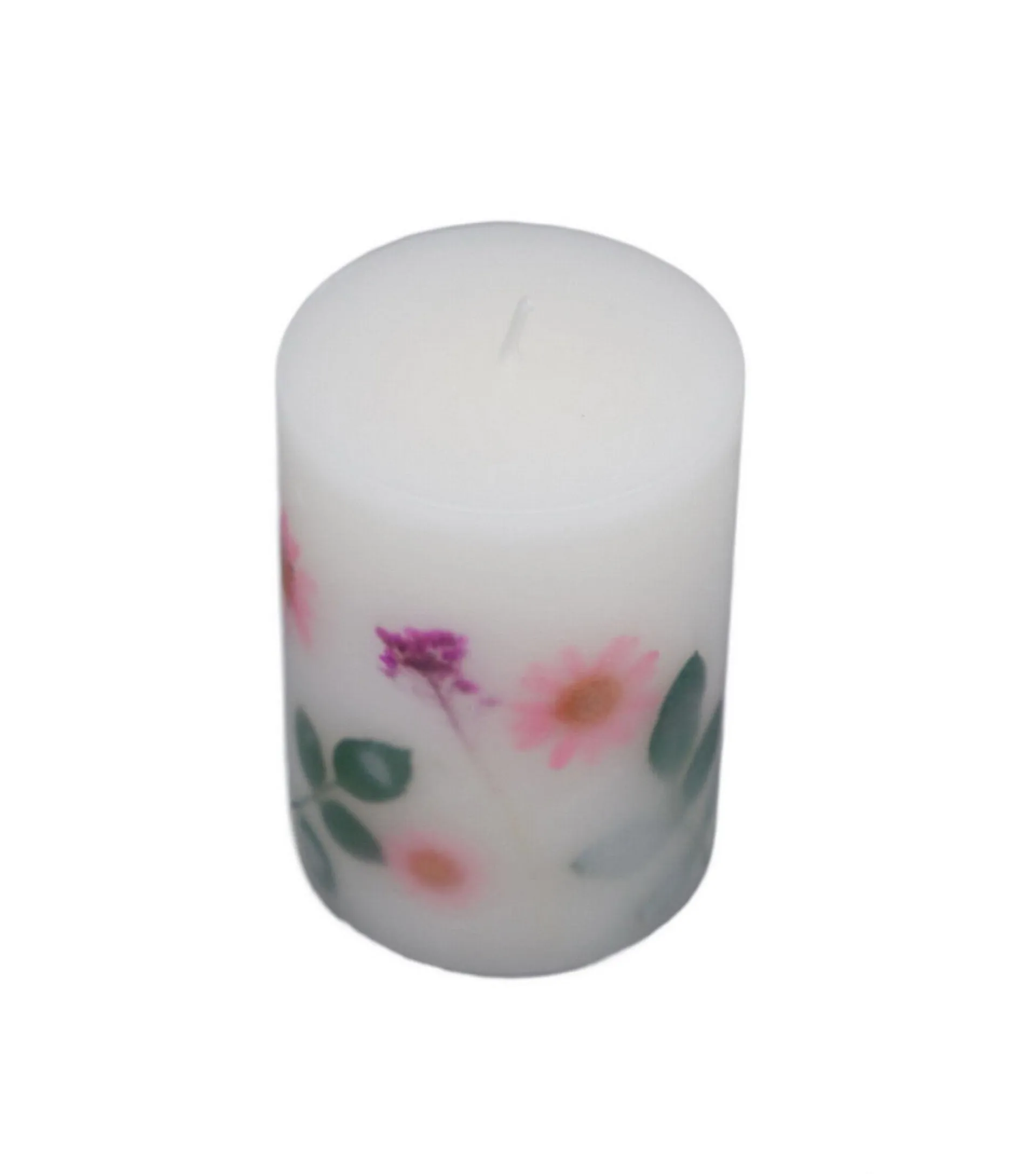 14.5oz Spring Flower Inclusion Scented Pillar Candle by Place & Time