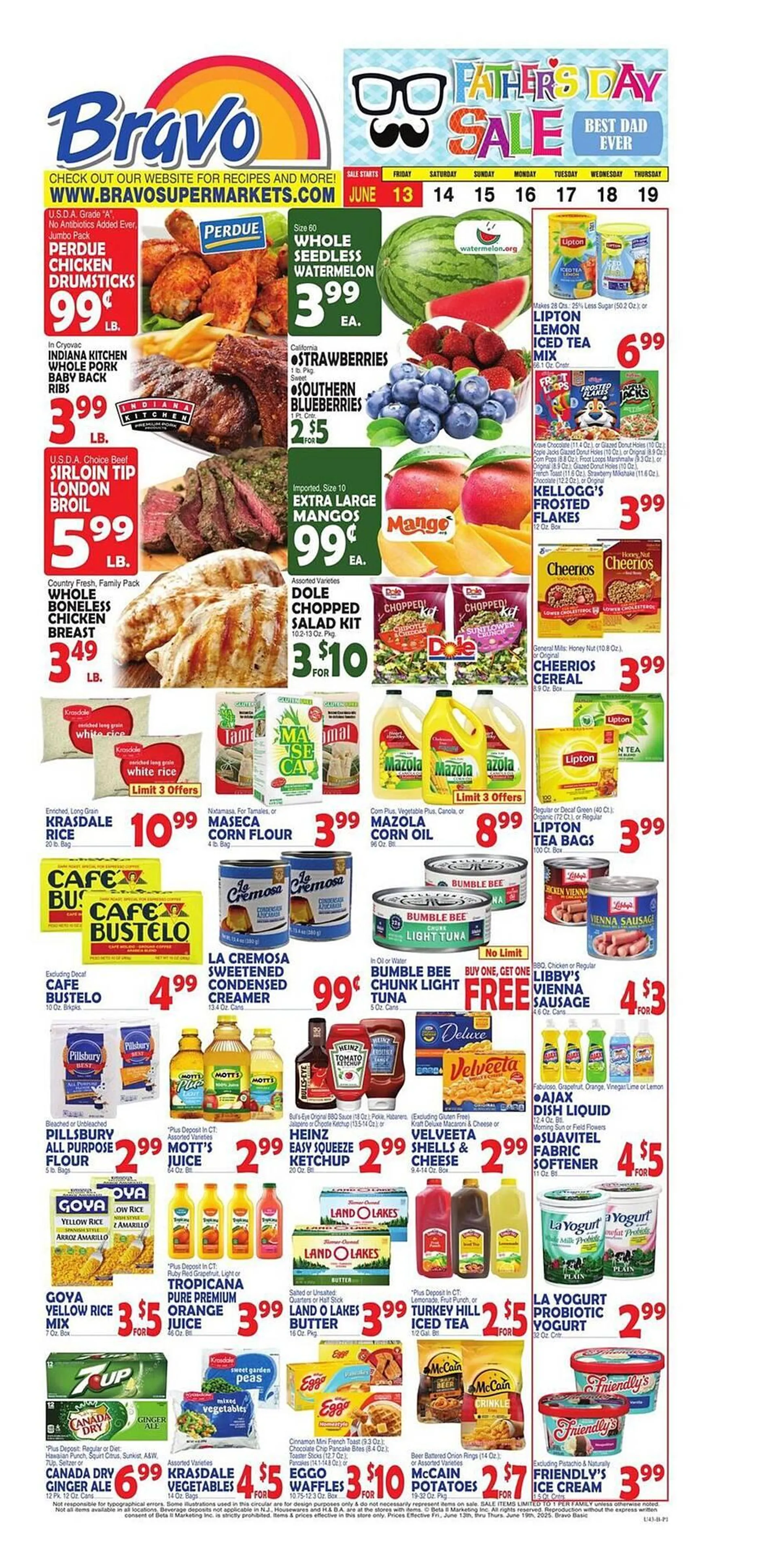 Weekly ad Bravo Supermarkets Weekly Ad from June 13 to June 19 2025 - Page 1