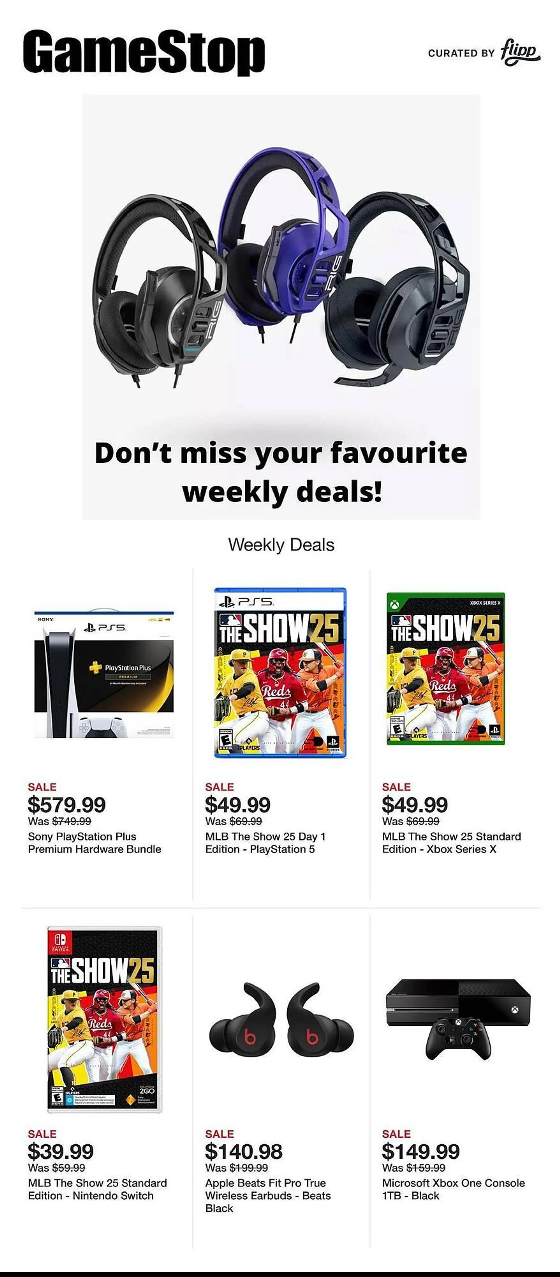 Game Stop Weekly Ad - 1