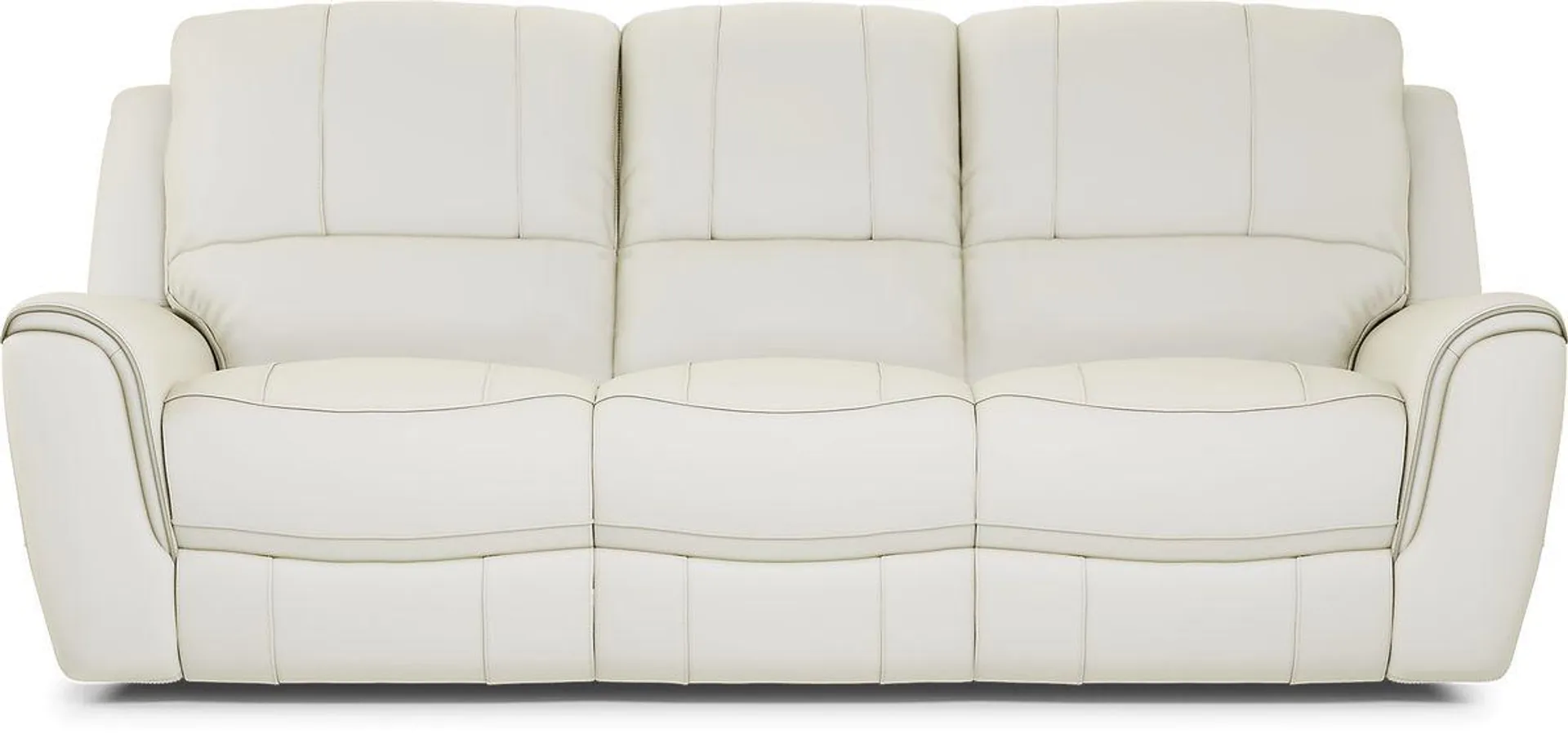 Lanzo Leather Dual Power Reclining Sofa