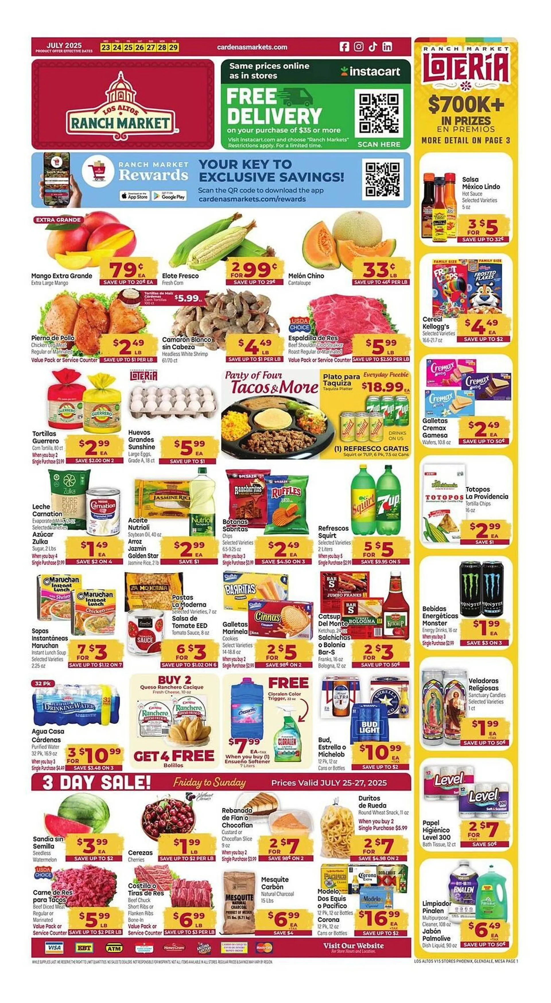 Weekly ad Los Altos Ranch Market Weekly Ad from July 23 to July 29 2025 - Page 1