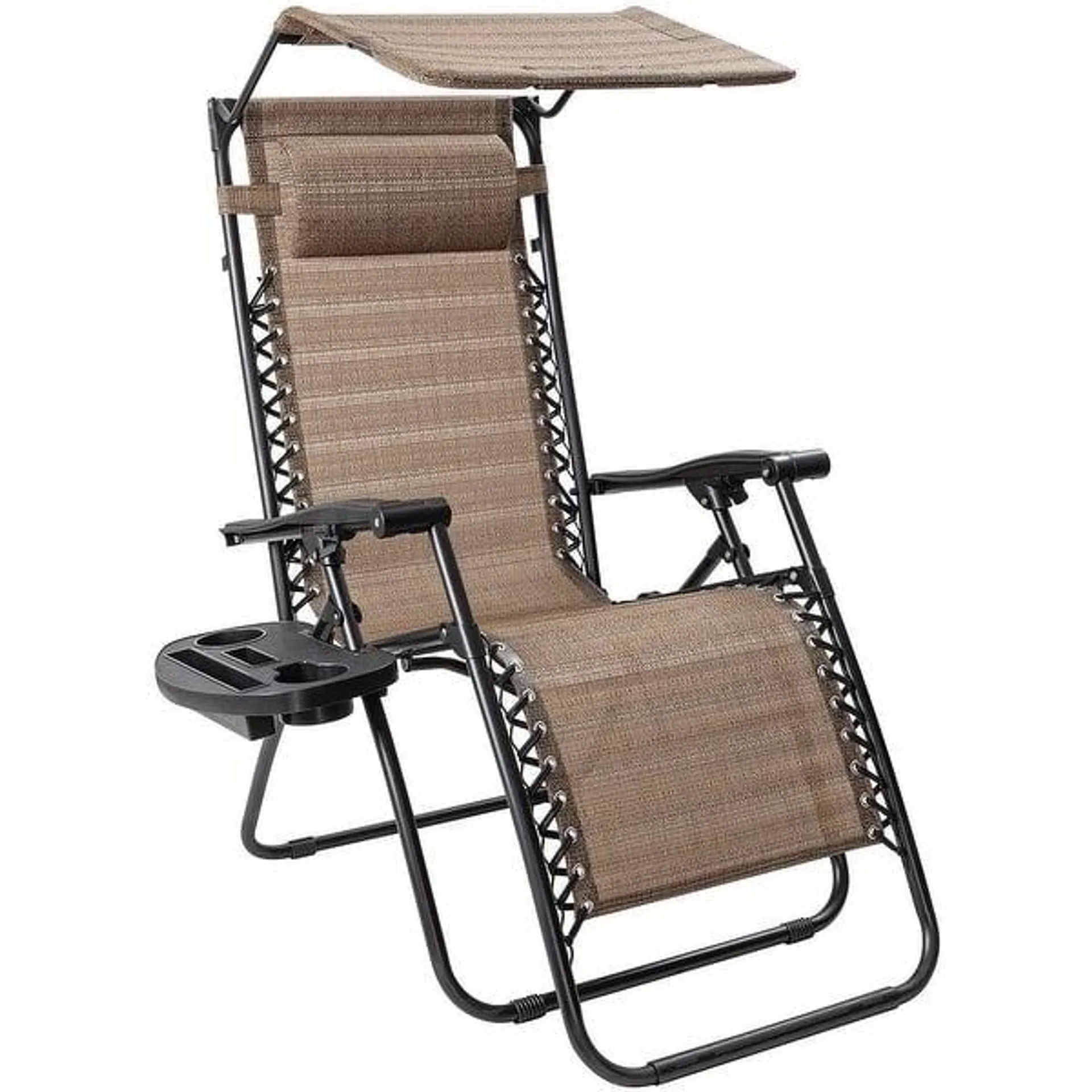 Homall Zero Gravity Chair Patio Lawn Chair Lounge Chair Folding Recliner Adjustable Outdoor with Canopy Shade and Cup Holder