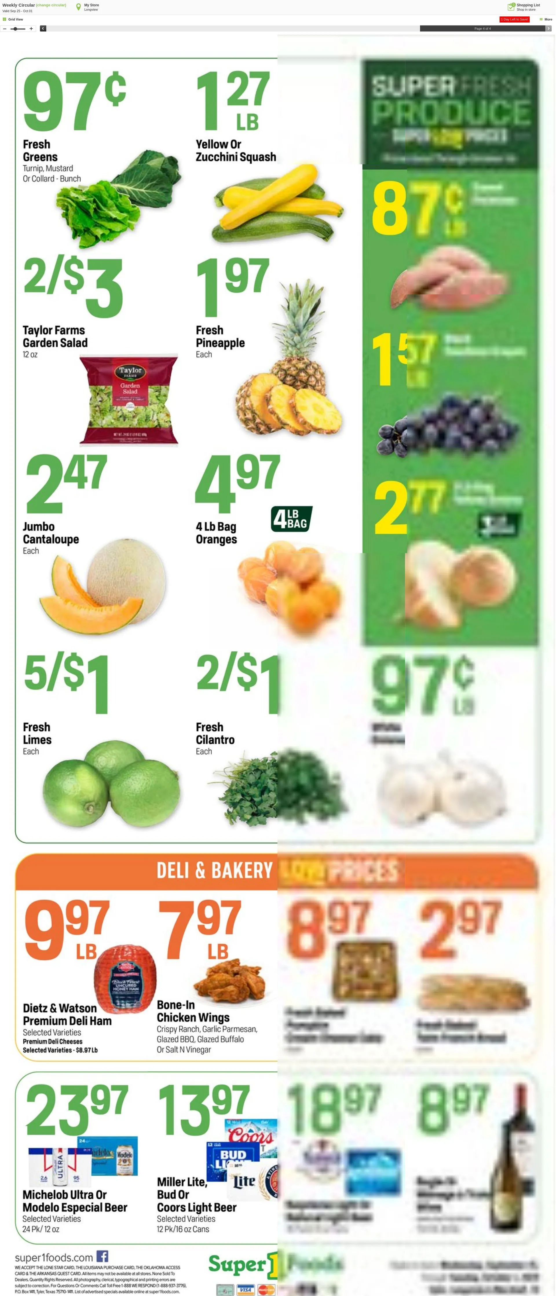 Weekly ad Super1Foods from October 2 to October 8 2024 - Page 4