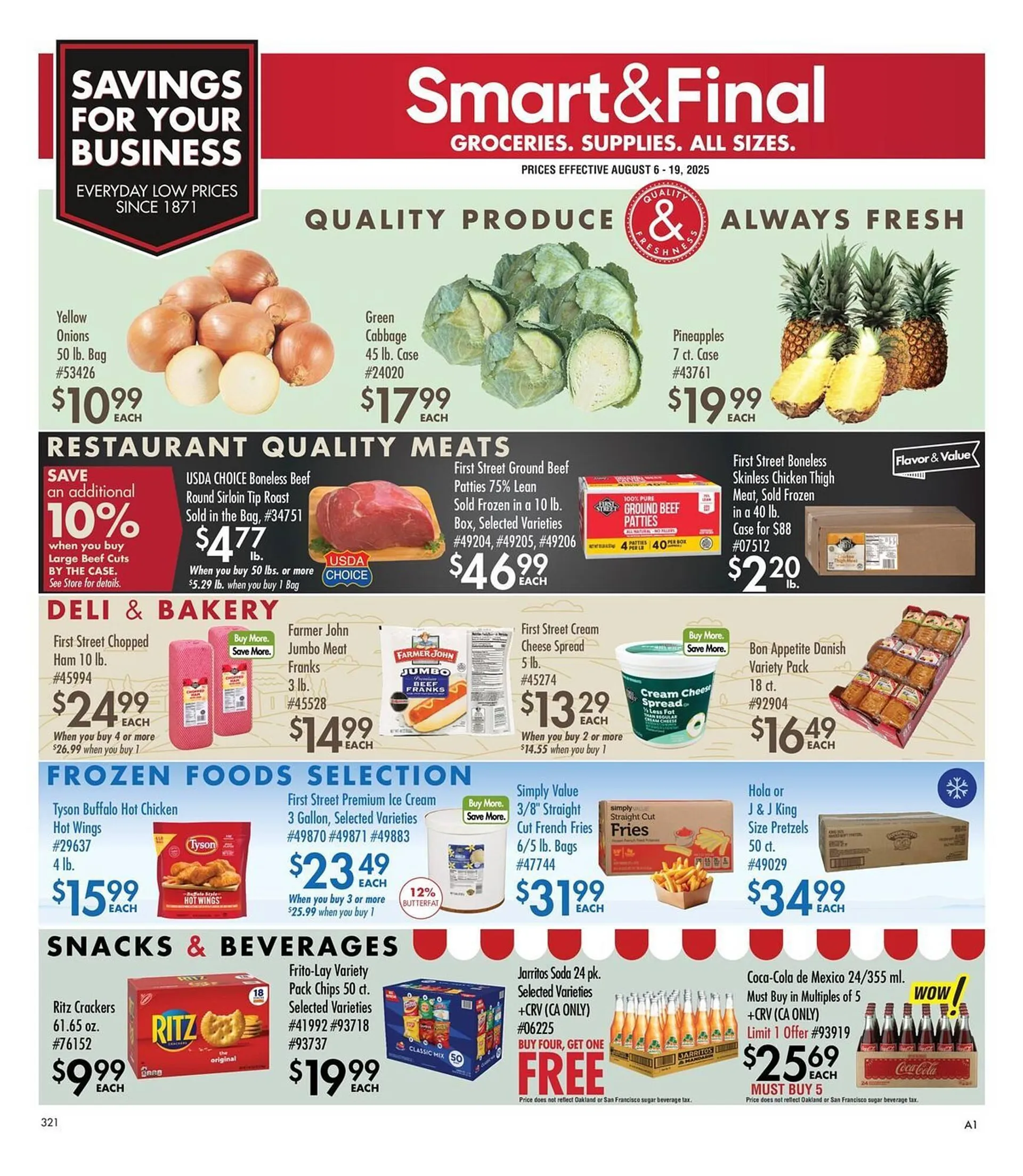Weekly ad Smart & Final Weekly Ad from August 6 to August 19 2025 - Page 1