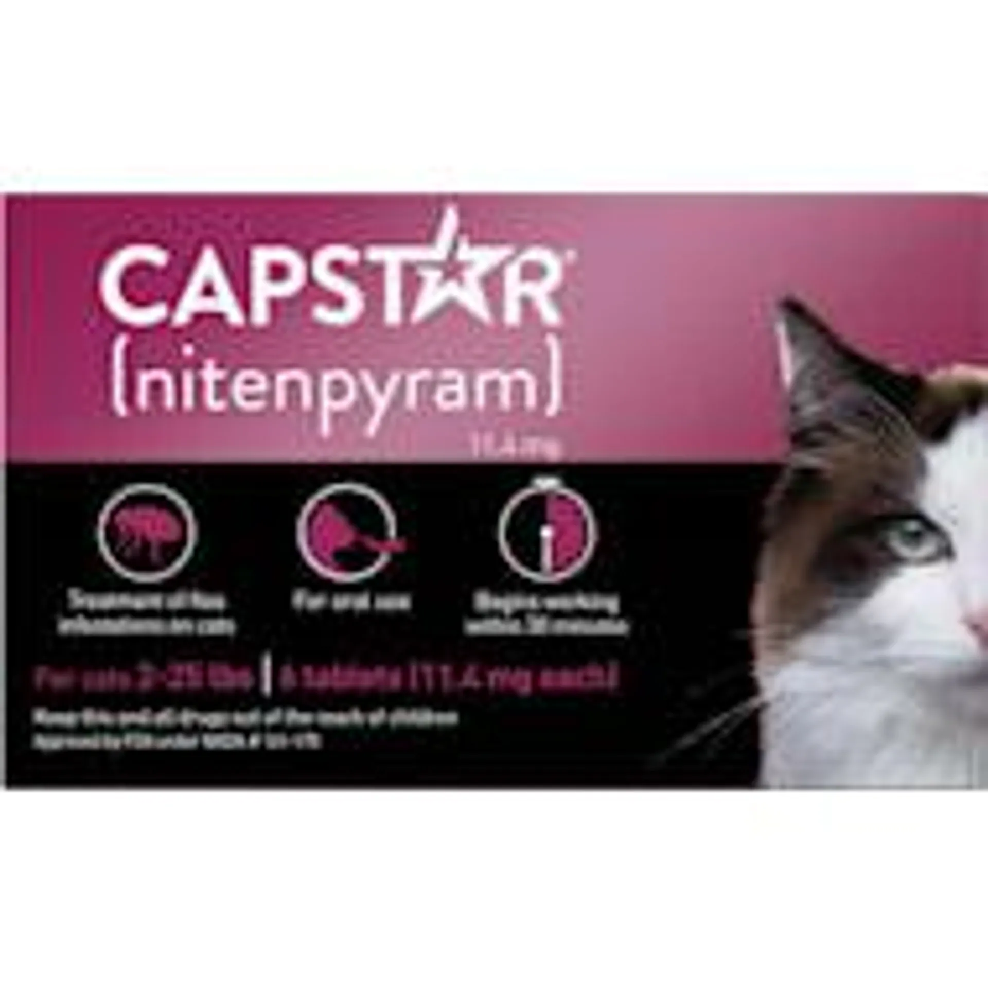 Capstar Flea Tablets for Cats 2-25 lbs.