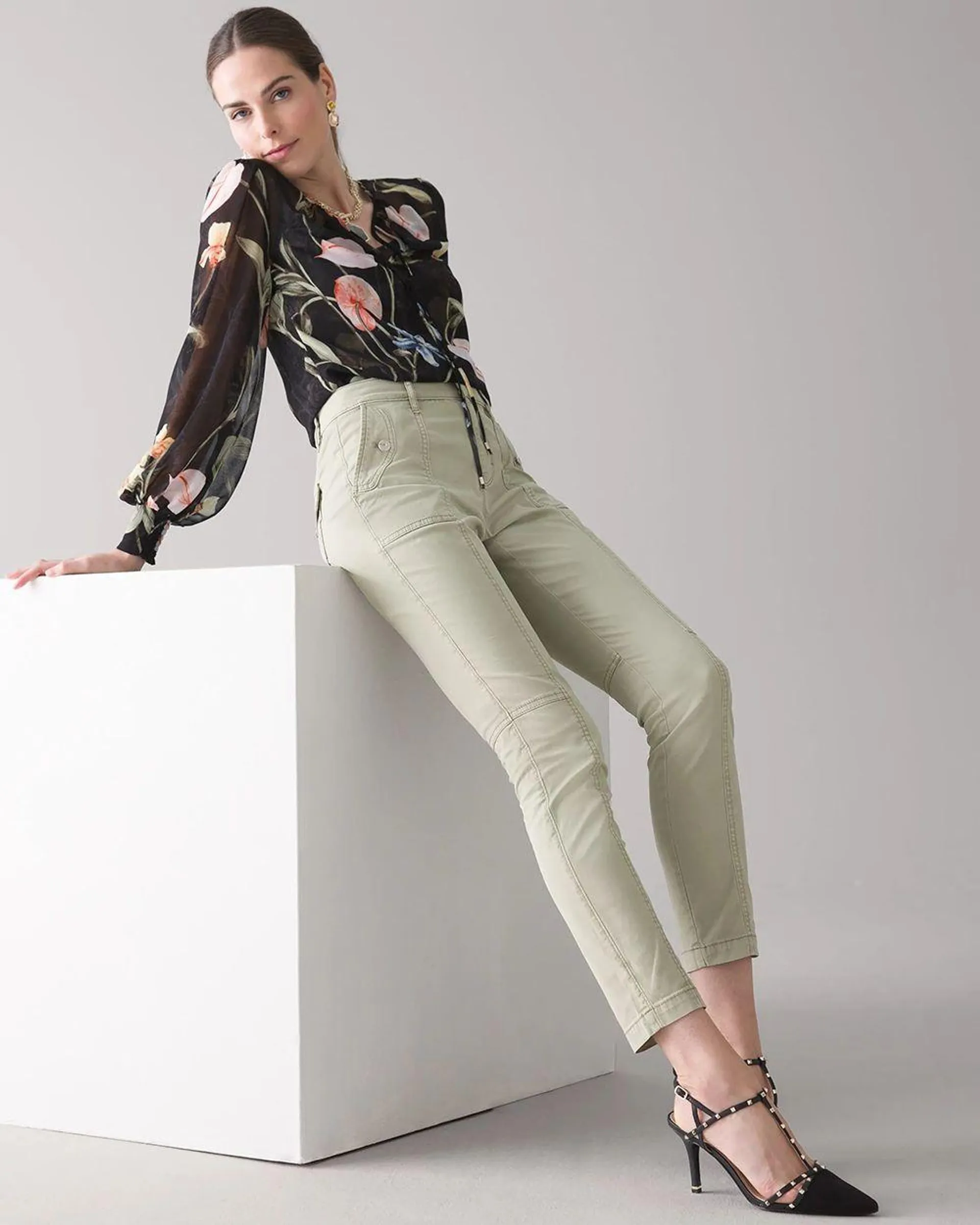 High-Rise Pret-A-Jet Slim Ankle Pants