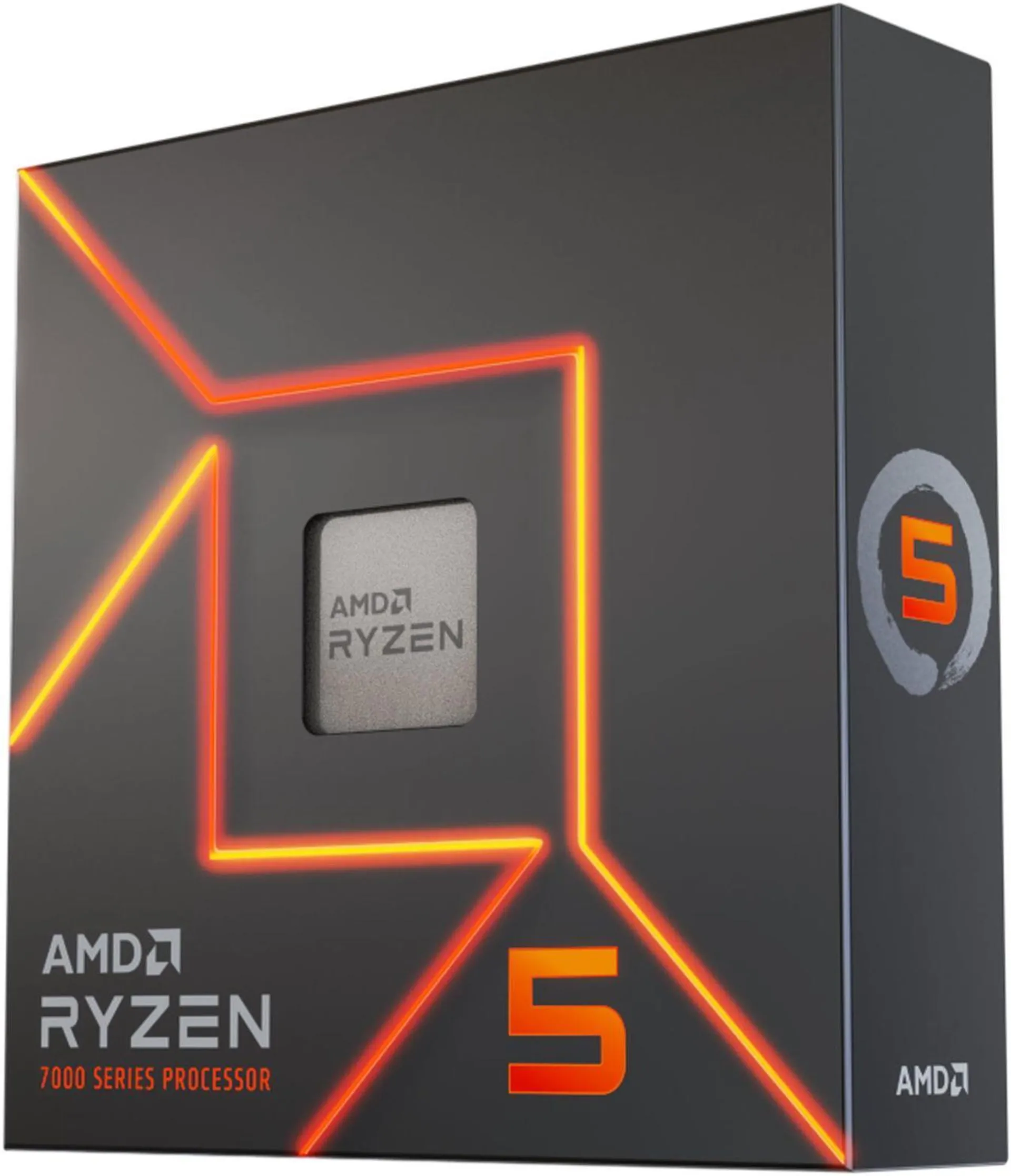 AMD Ryzen 5 7600X - Zen 4 6-Core 4.7 GHz - Socket AM5 - 105W Desktop Processor (100-100000593WOF)