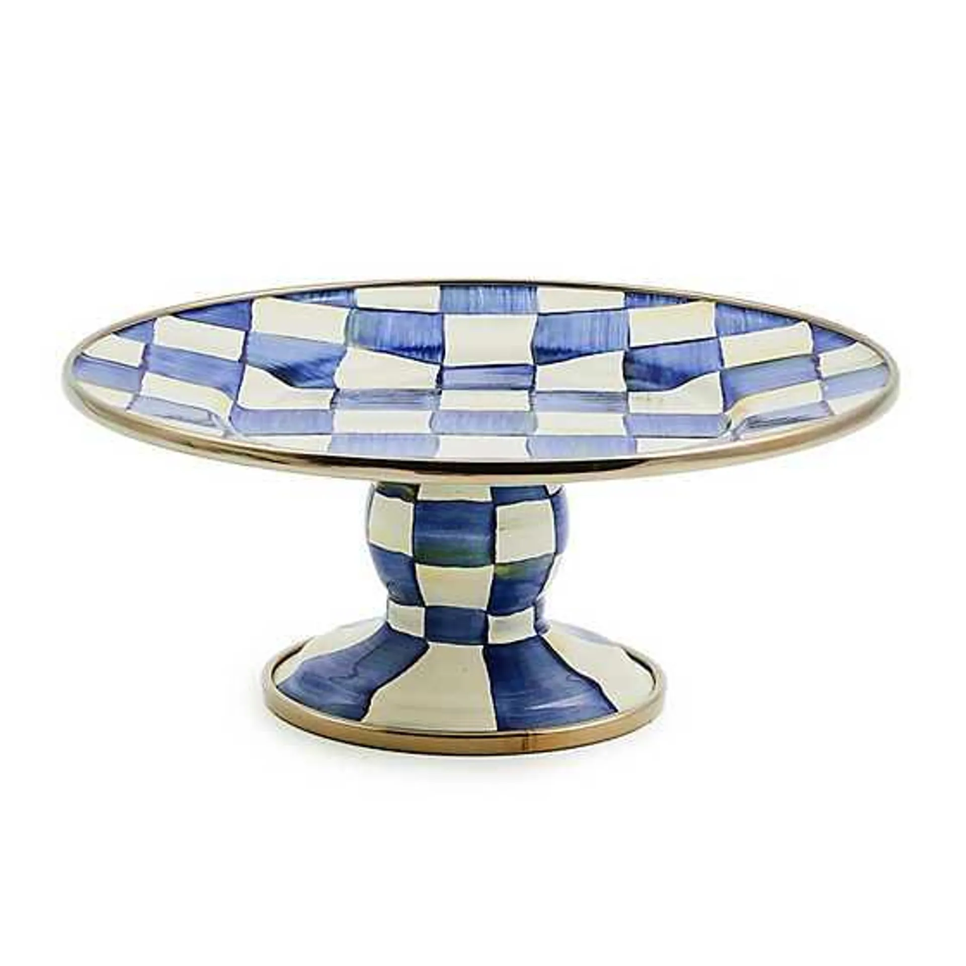 Royal Check Mini Pedestal Platter