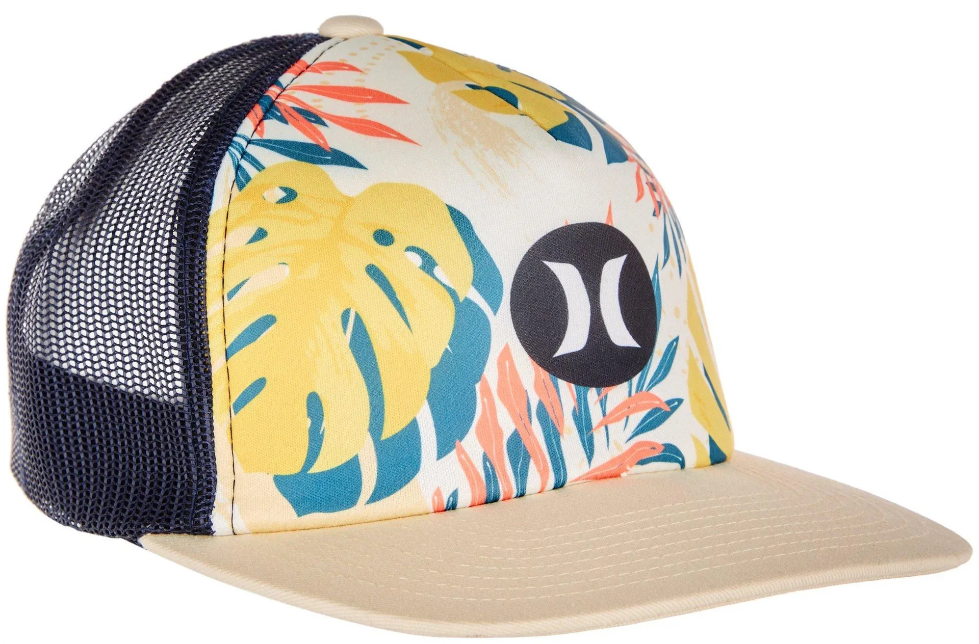 Hurley Mens Tropical Print Logo Snapback Hat