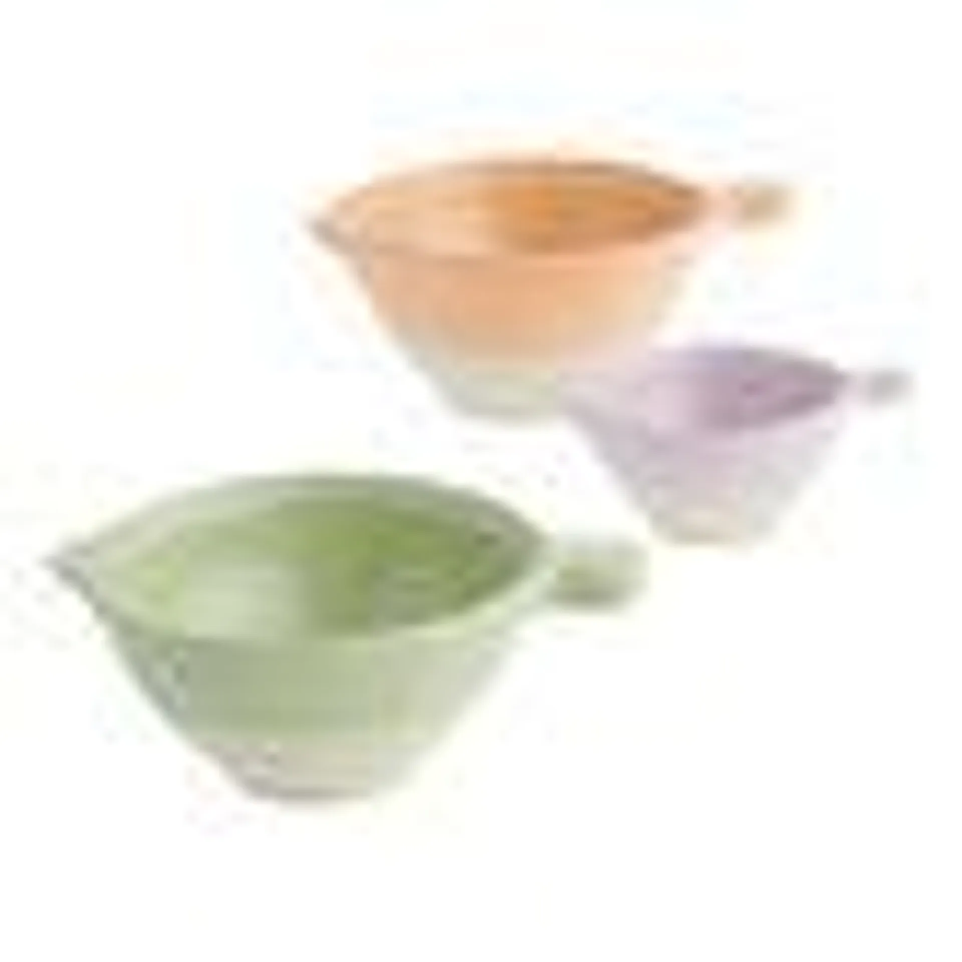 Joana Small Pastel Ceramic Nesting Prep Bowls 3 Piece Set