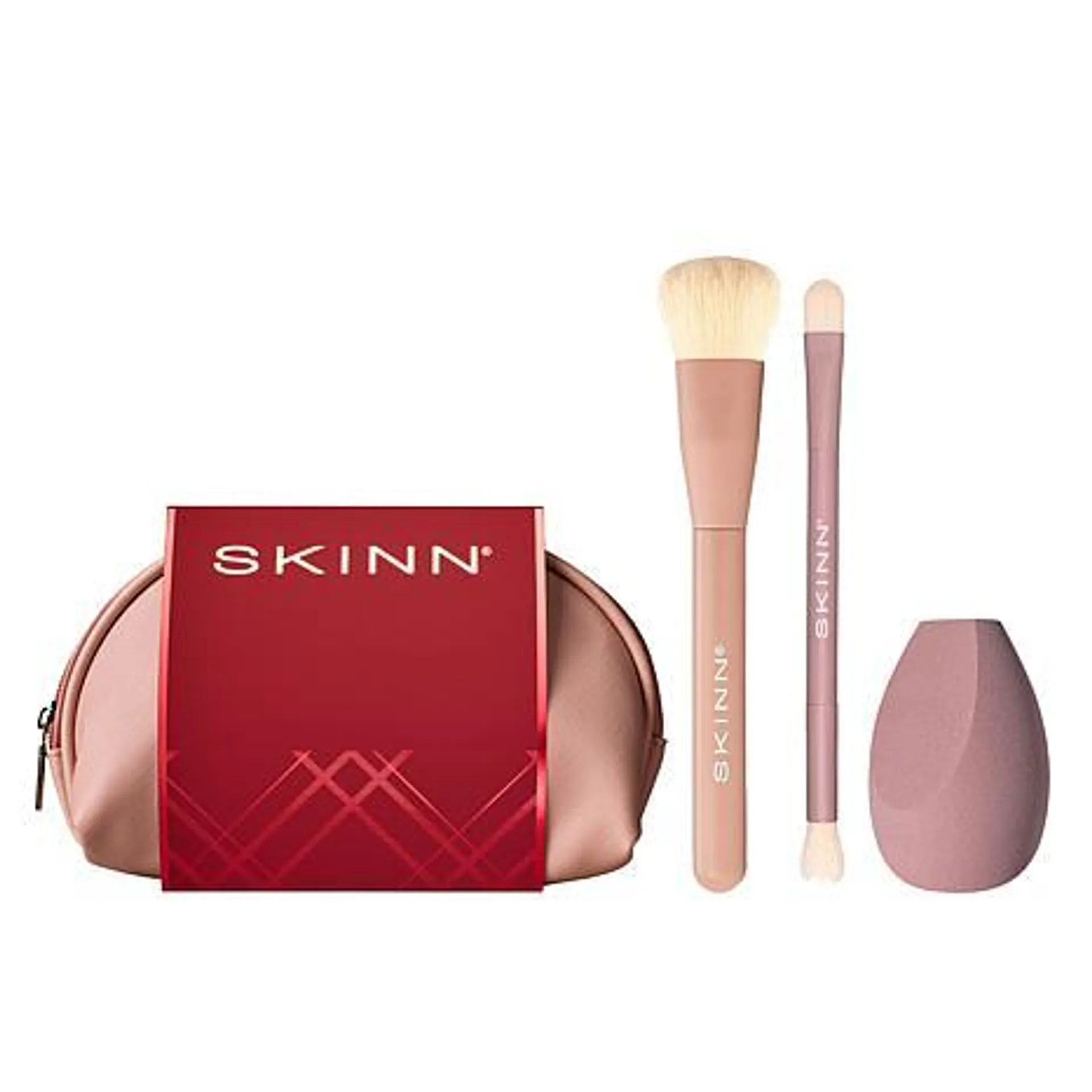 SKINN Brush and Sponge Gift Set with Cosmetic Bag