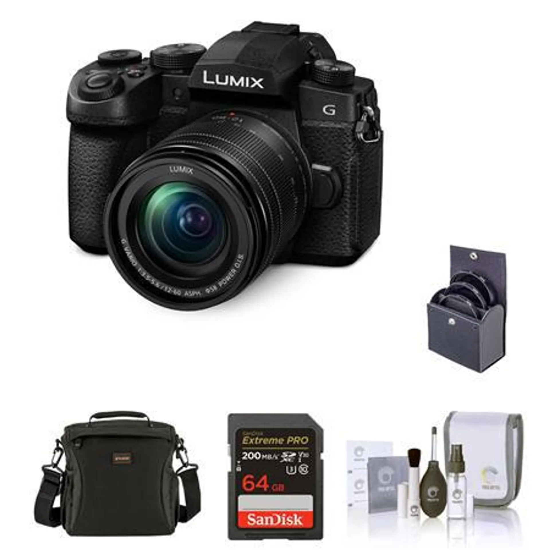 Panasonic Lumix G95 Mirrorless Camera with 12-60mm Lens with Accessories Kit