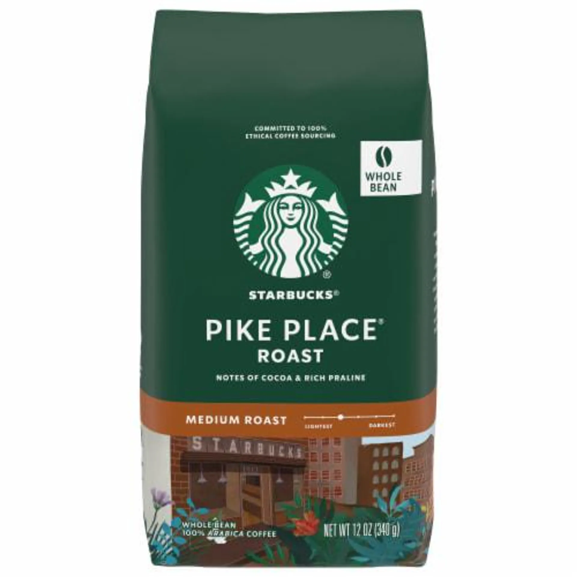 Starbucks Pike Place Medium Roast Whole Bean Coffee