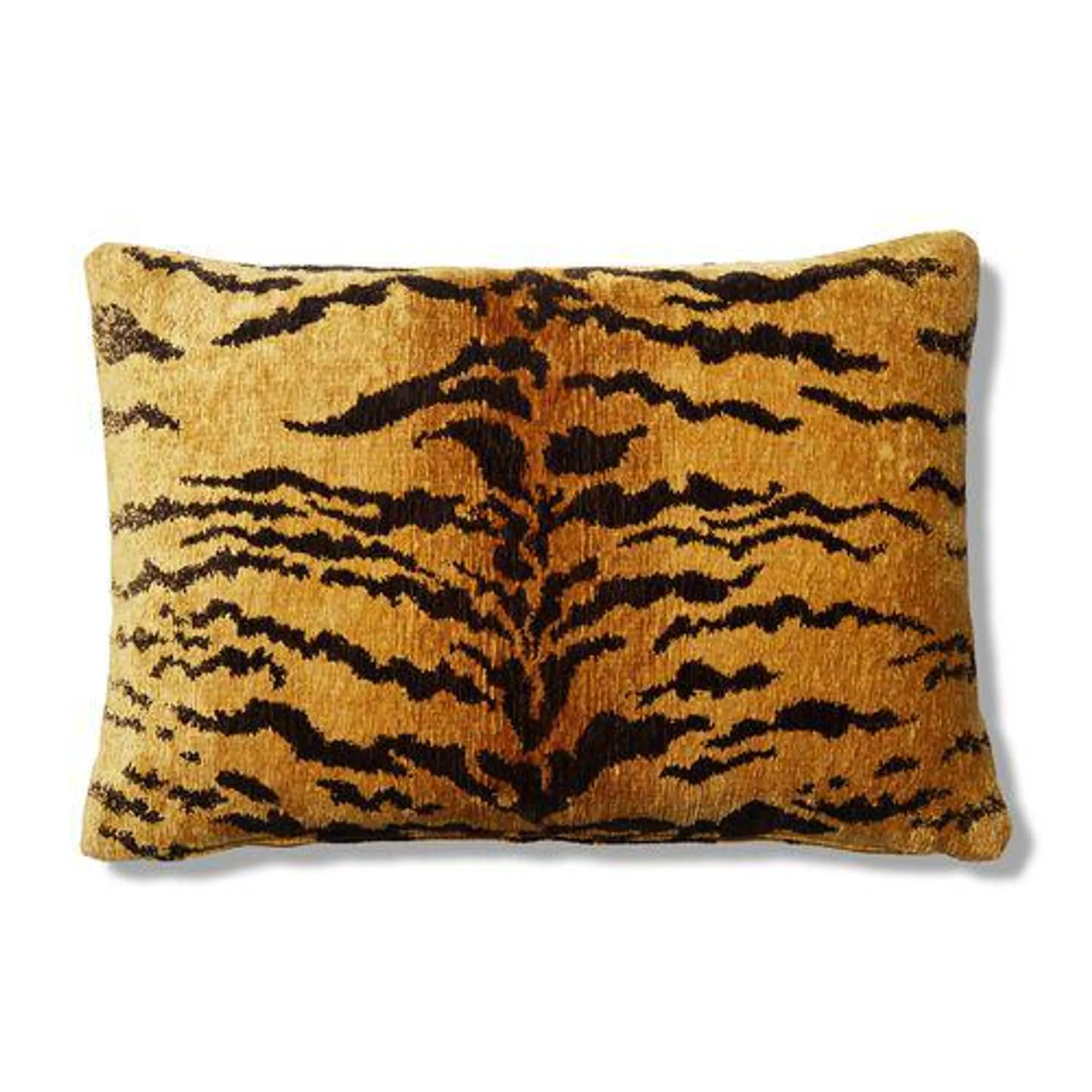 Alfie 15x23 Lumbar Pillow, Tiger Chenille